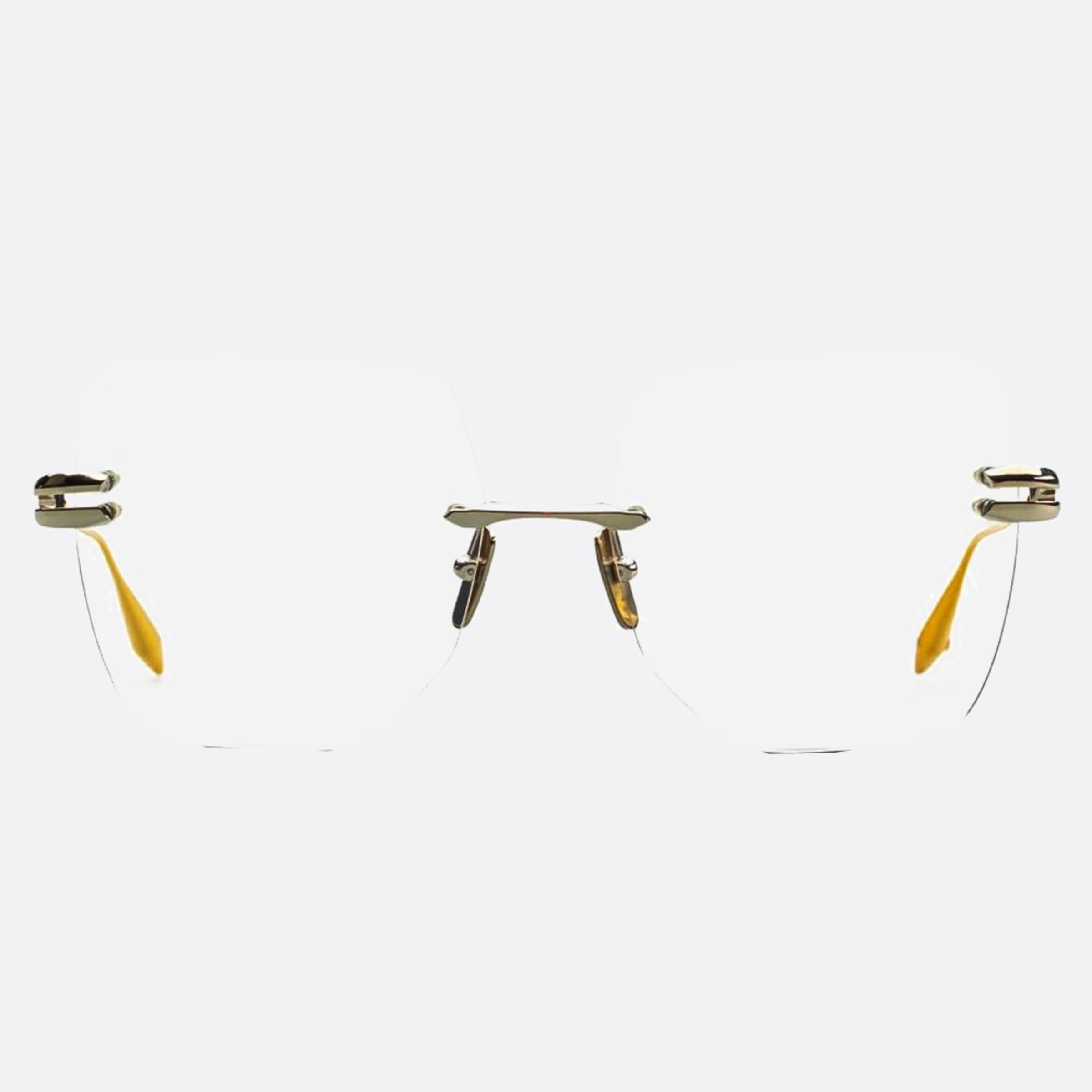 Dita 58mm Embra Silver Geometric Unisex Eyeglasses - Main View