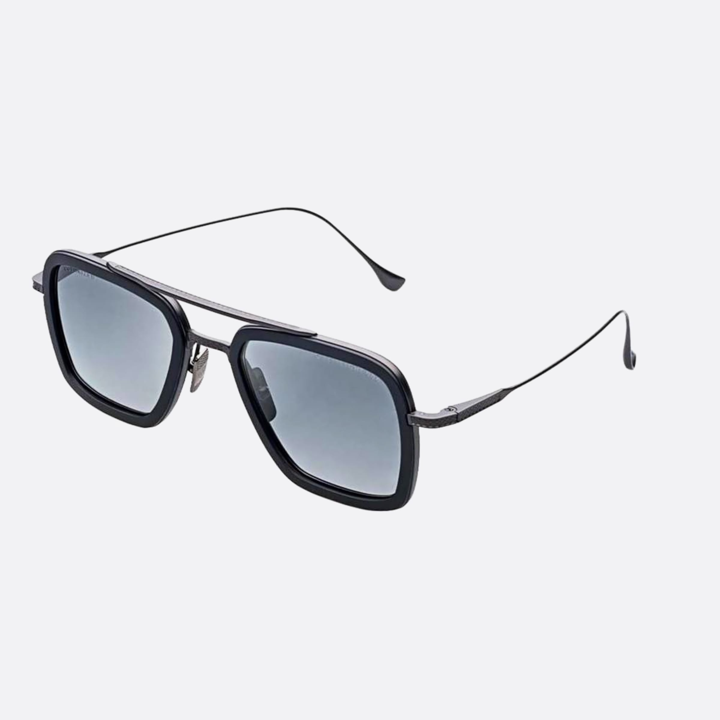 Dita 52mm Flight Blk Blk Black Geometric Polarized Unisex Sunglasses - Side View
