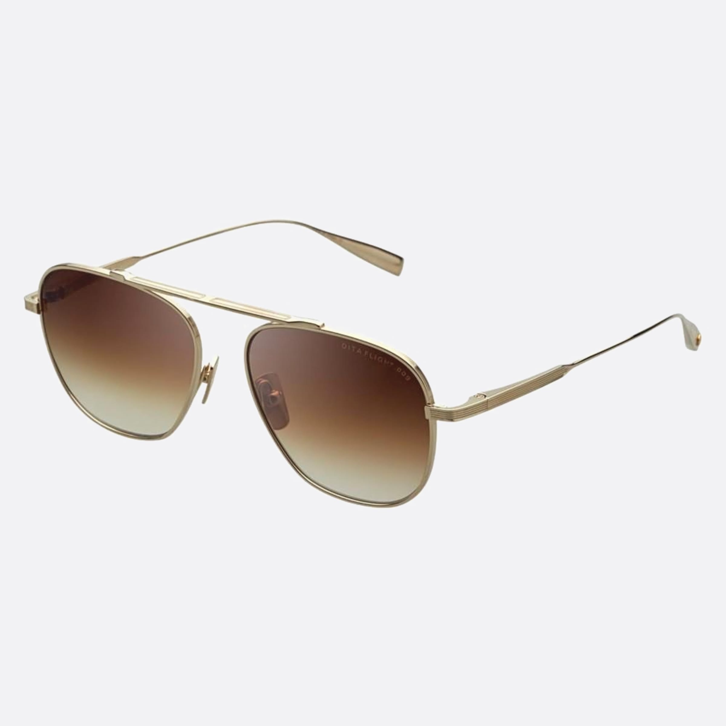 Dita 01mm Flight Dts409 Gold Geometric Unisex Sunglasses - Side View