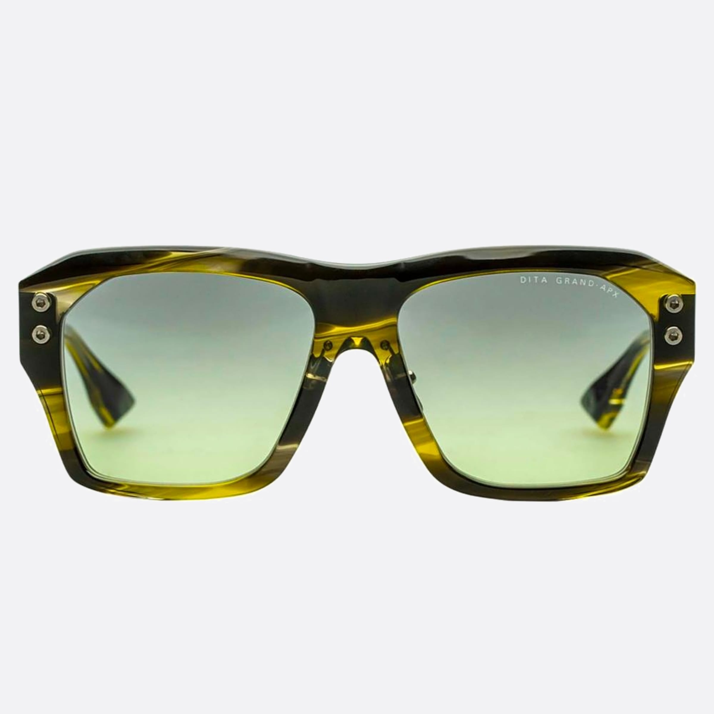 Dita 57mm Grand Apx Sun Green Geometric Unisex Sunglasses - Main View