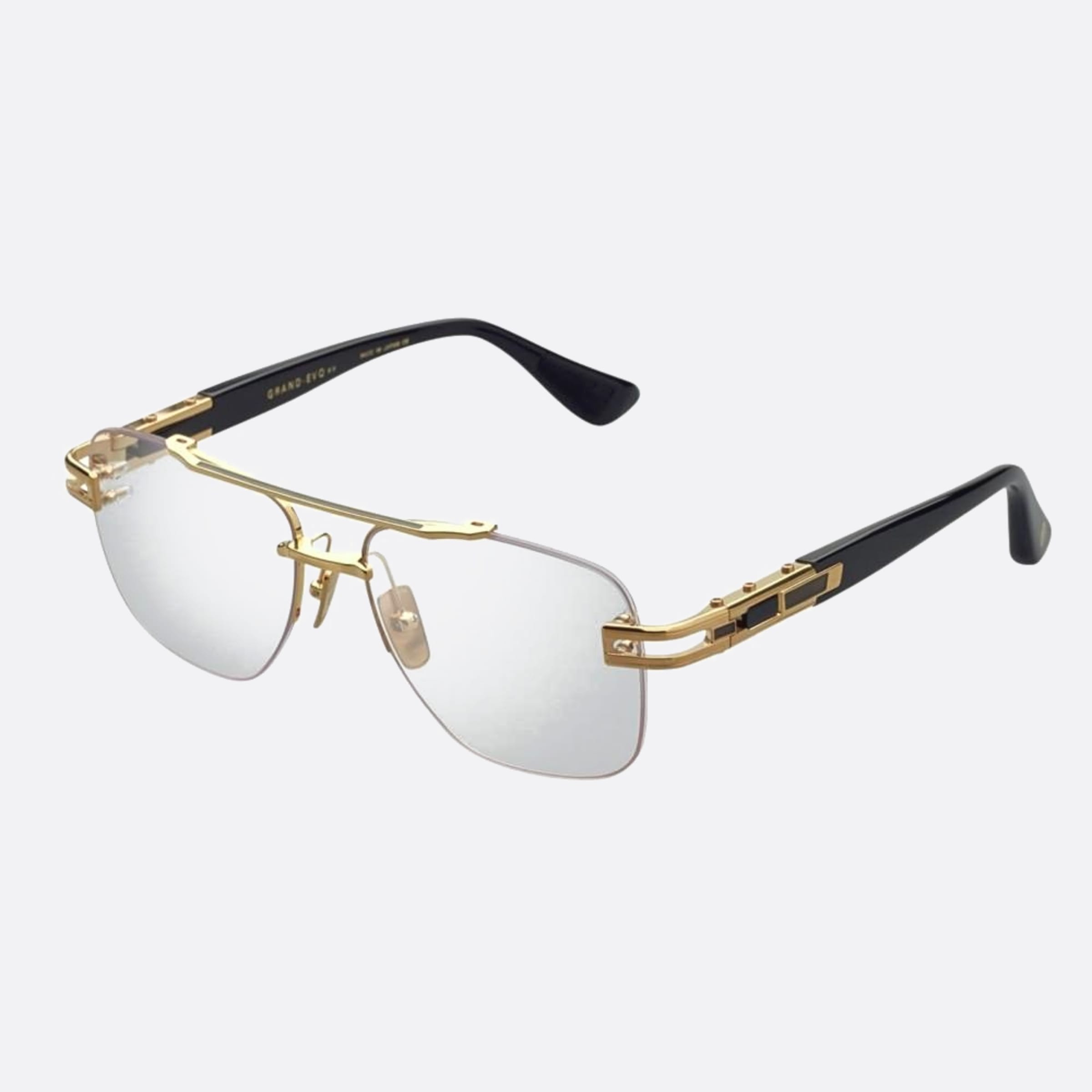 Dita 01mm Grand Evo Dtx146 Gold Pilot Unisex Eyeglasses - Side View