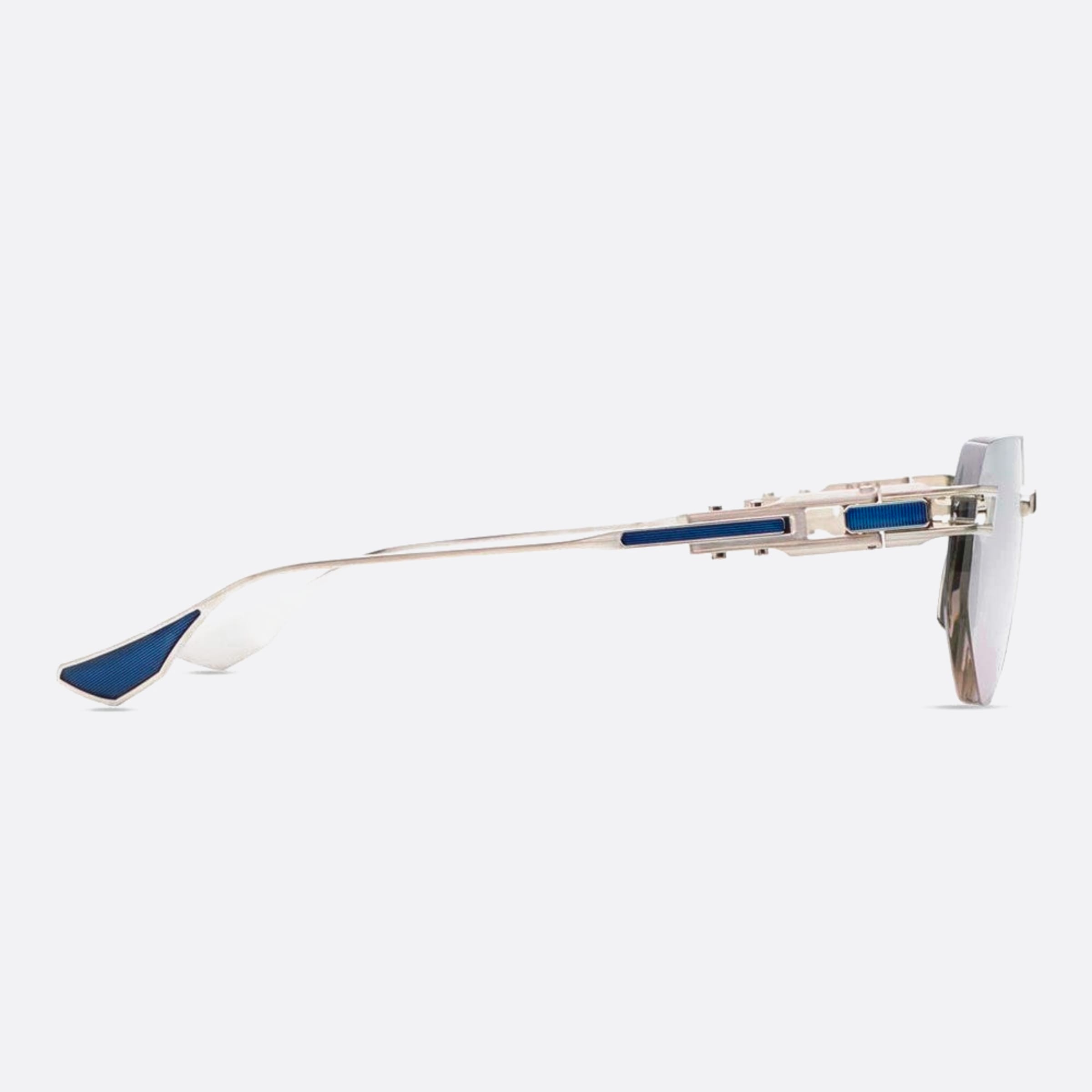 Dita 54mm Grand Imperyn Dtx164 Silver Geometric Unisex Eyeglasses - Detail View