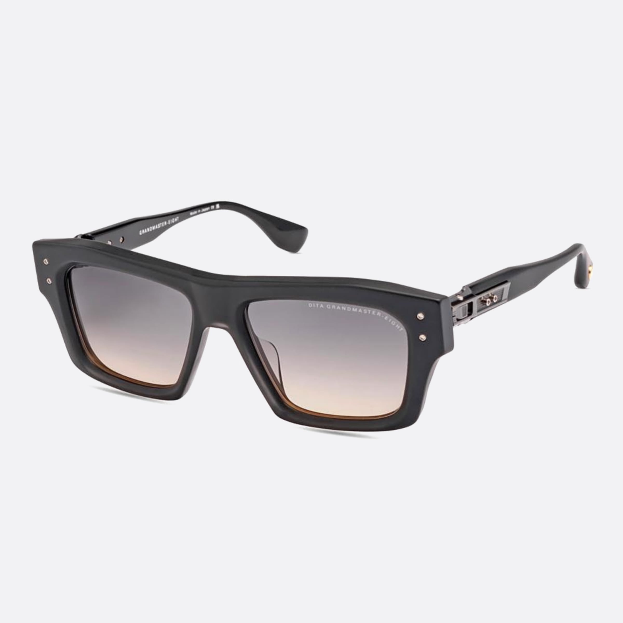 Dita Grandmaster Eight Dts458 01af Black Squared Unisex Sunglasses - Side View