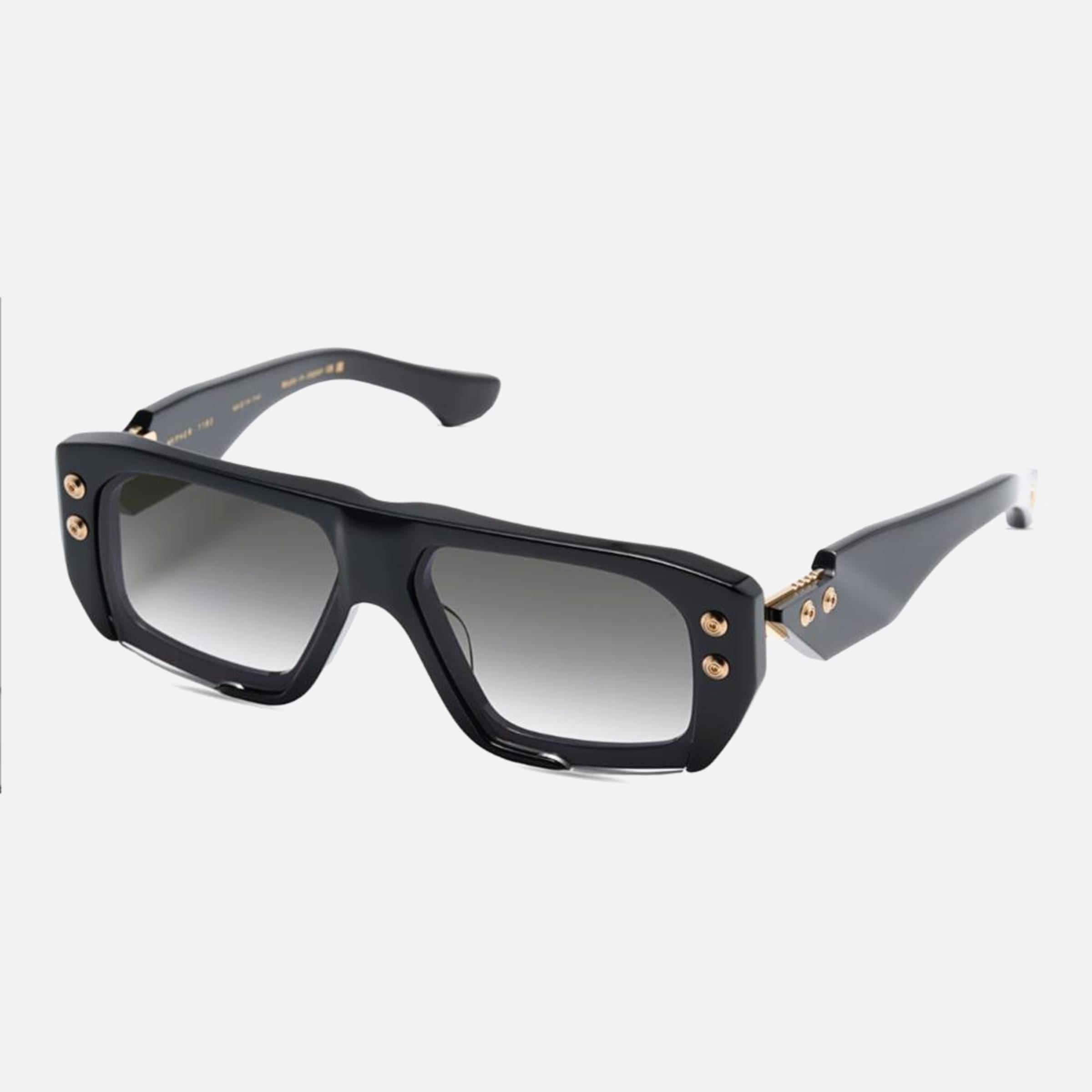 Dita 01mm Hypher Dts466 Black Squared Unisex Sunglasses - Side View