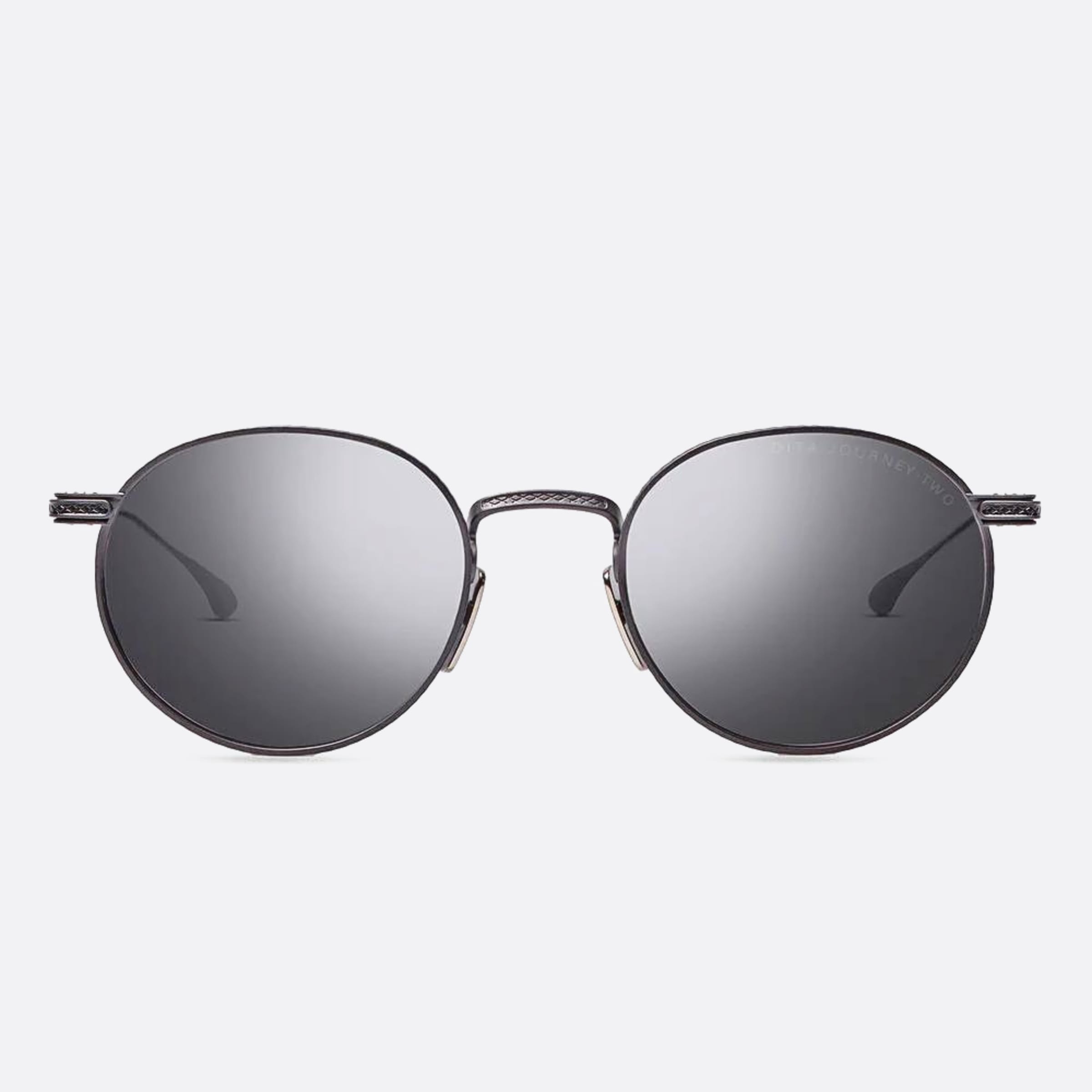 Dita 03mm Journey Two Dts168 Black Round Unisex Sunglasses - Main View