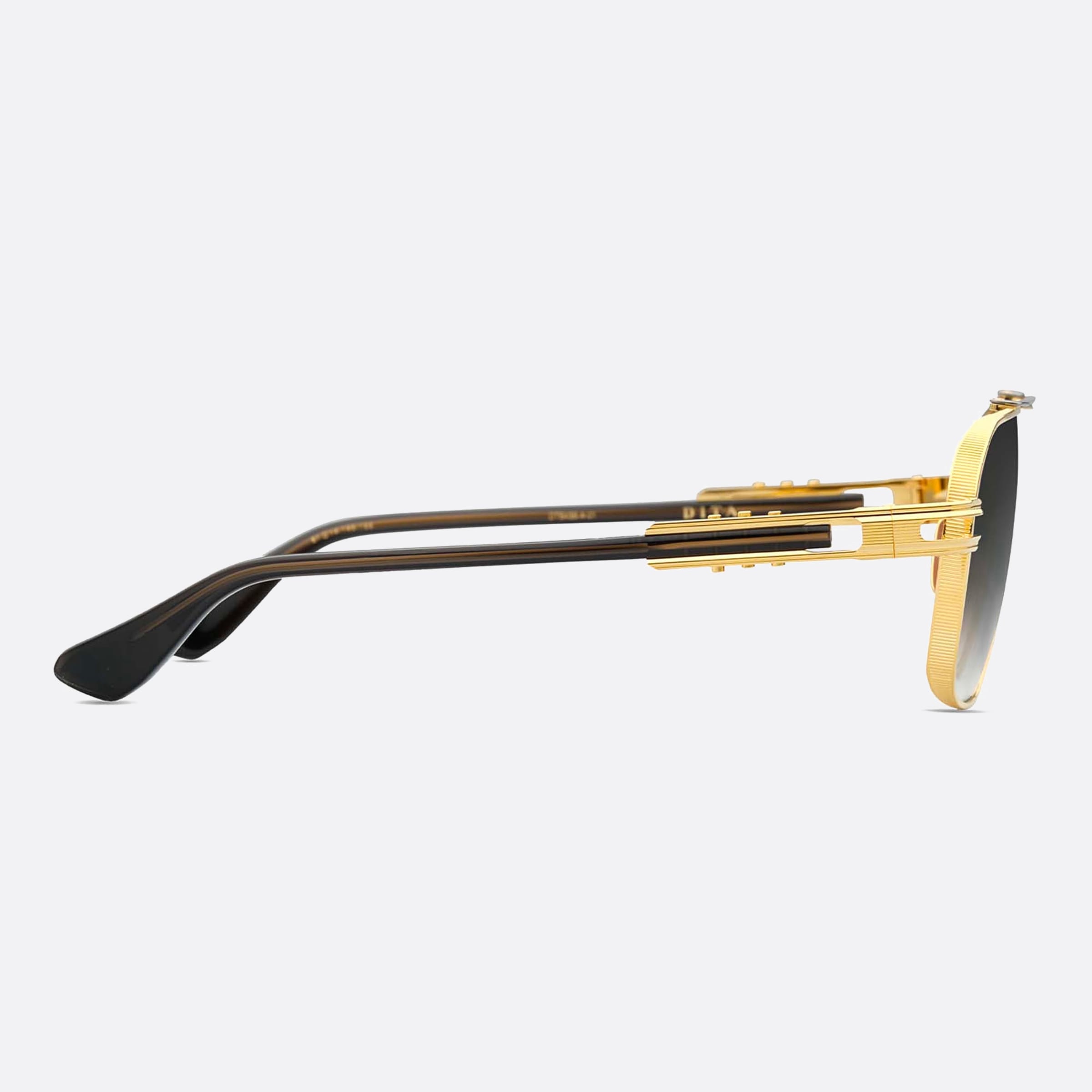 Dita 61mm Kudru Dts436 Gold Pilot Unisex Sunglasses - Detail View