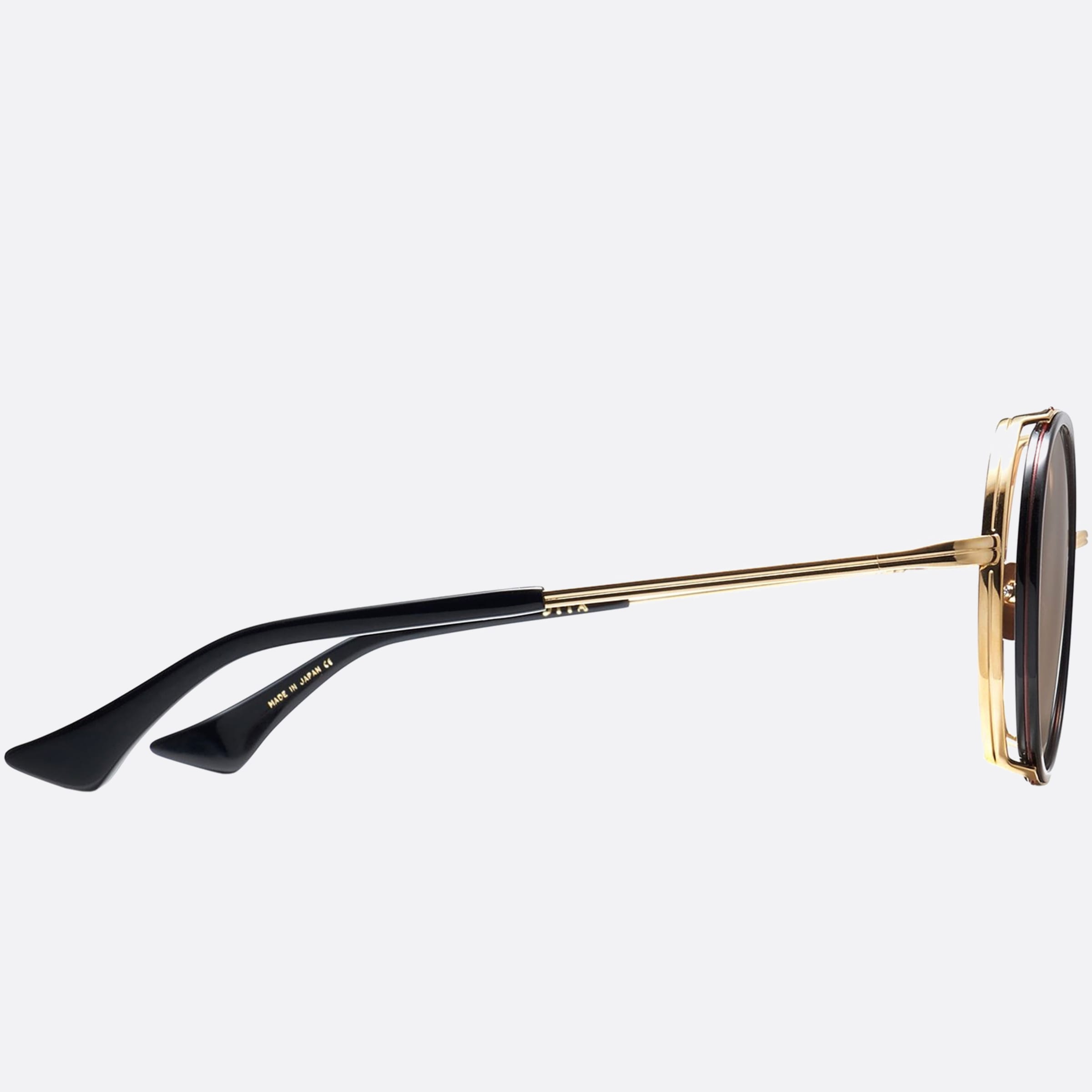 Dita 01mm Lageos Black Round Unisex Sunglasses - Detail View