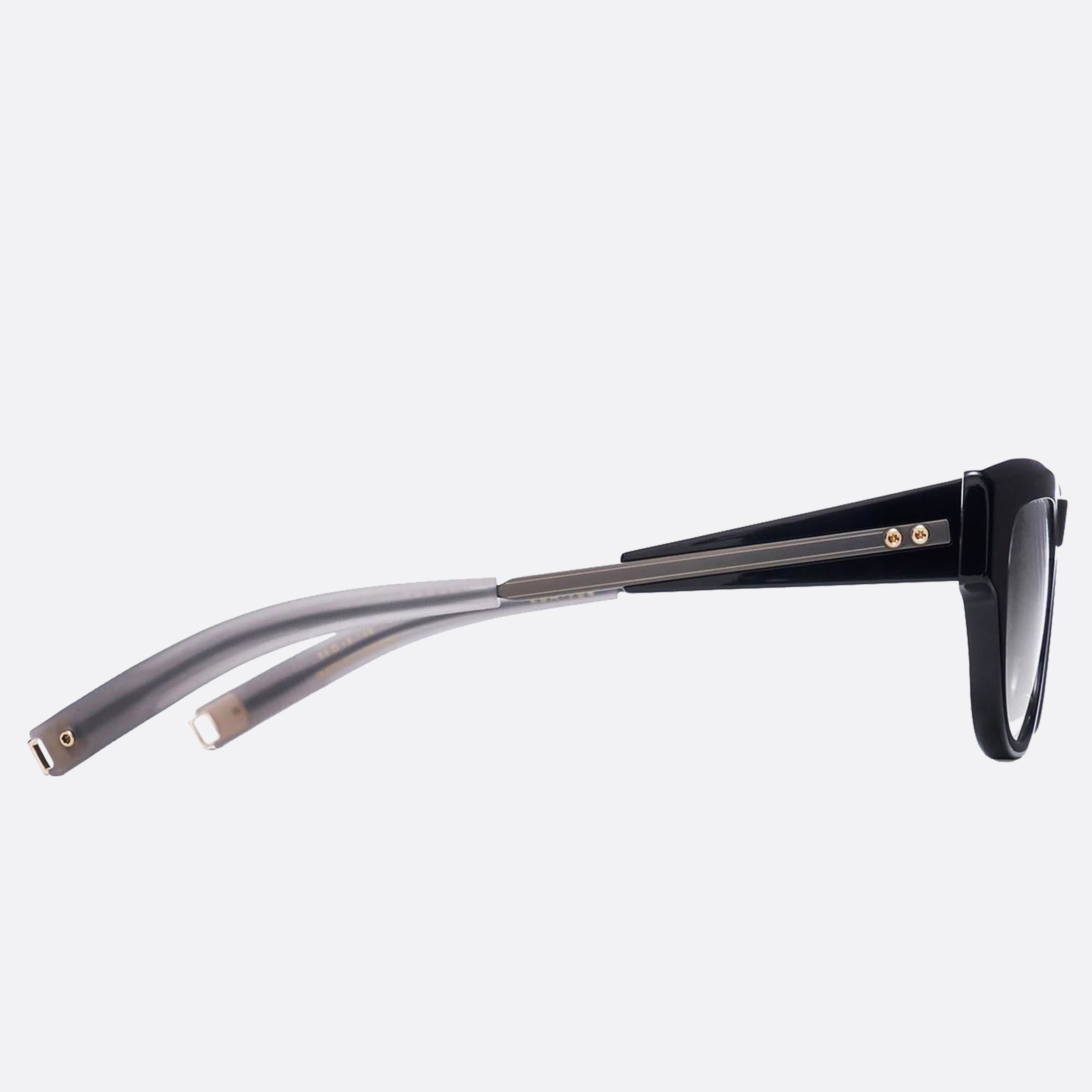 Dita 01mm Lancier Lsa Black Geometric Unisex Eyeglasses - Detail View