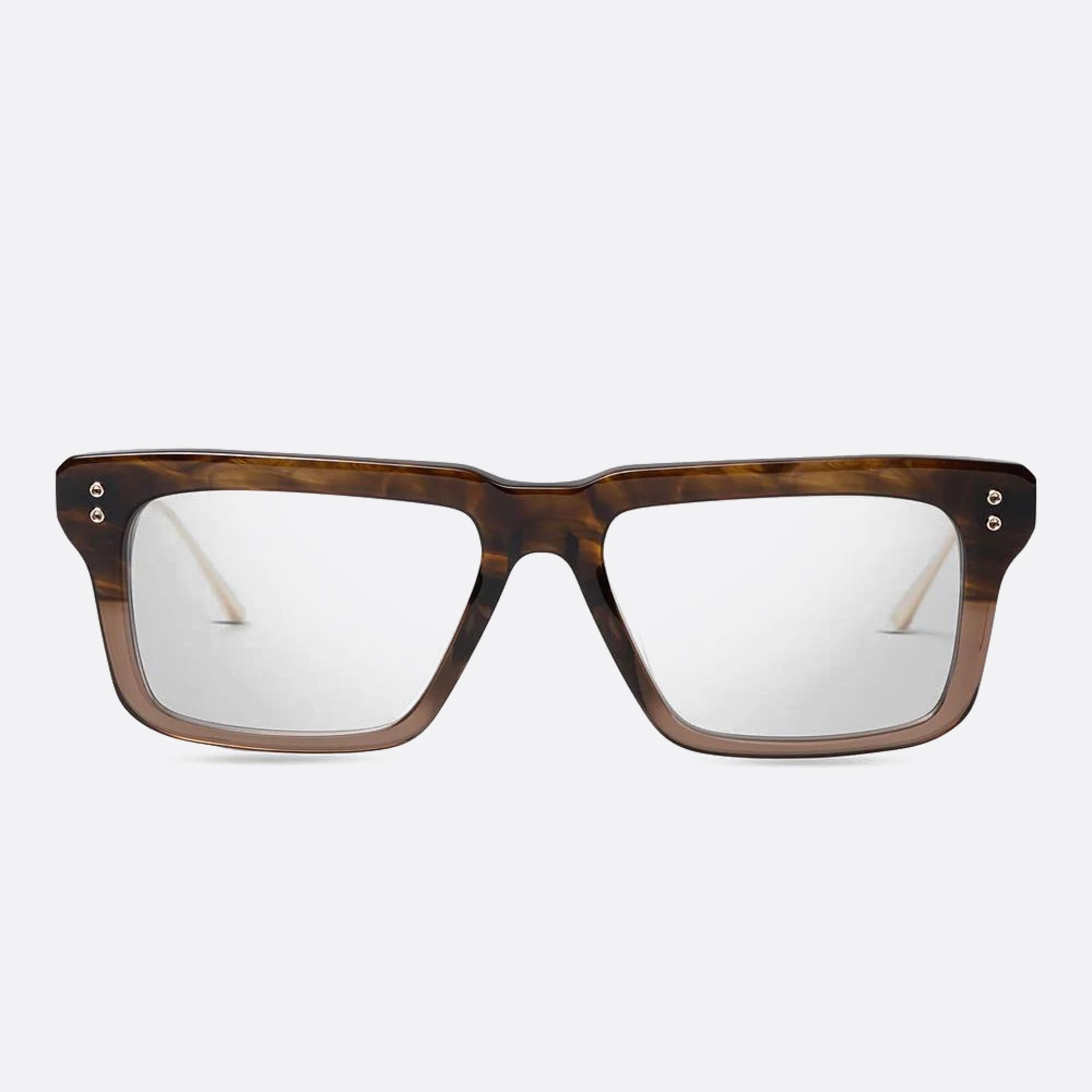 Dita 02mm Lataro Dtx461 Brown Squared Unisex Eyeglasses - Main View