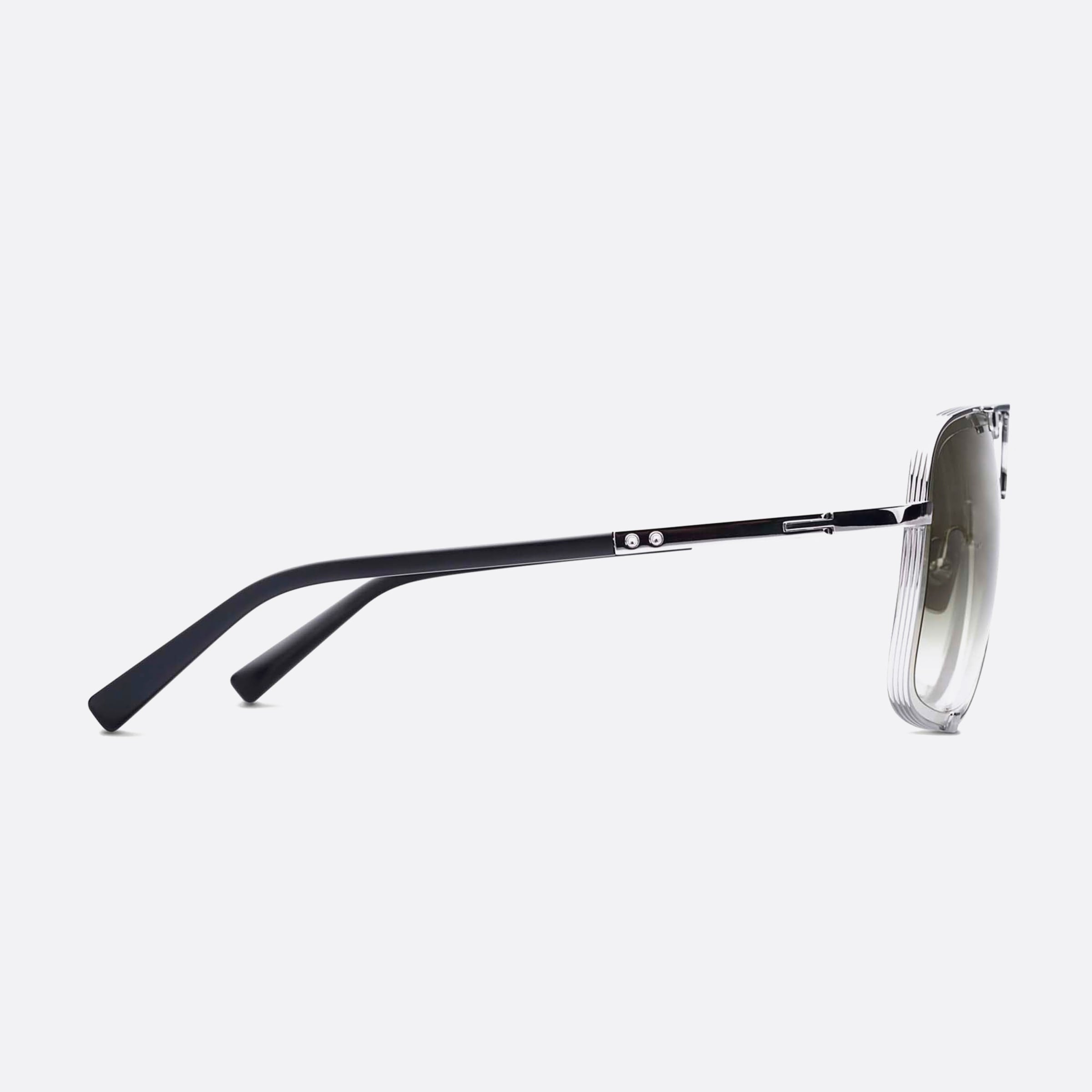 Dita 64mm Mach Five Pld Blk Black Pilot Unisex Sunglasses - Detail View