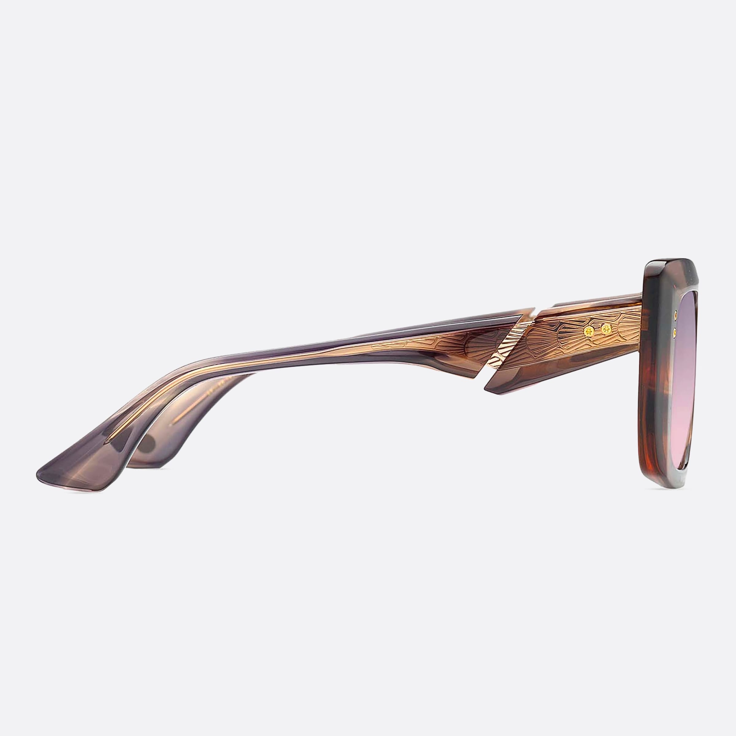 Dita 53mm Mahine Dts437 Pink Cat Eye Unisex Sunglasses - Detail View