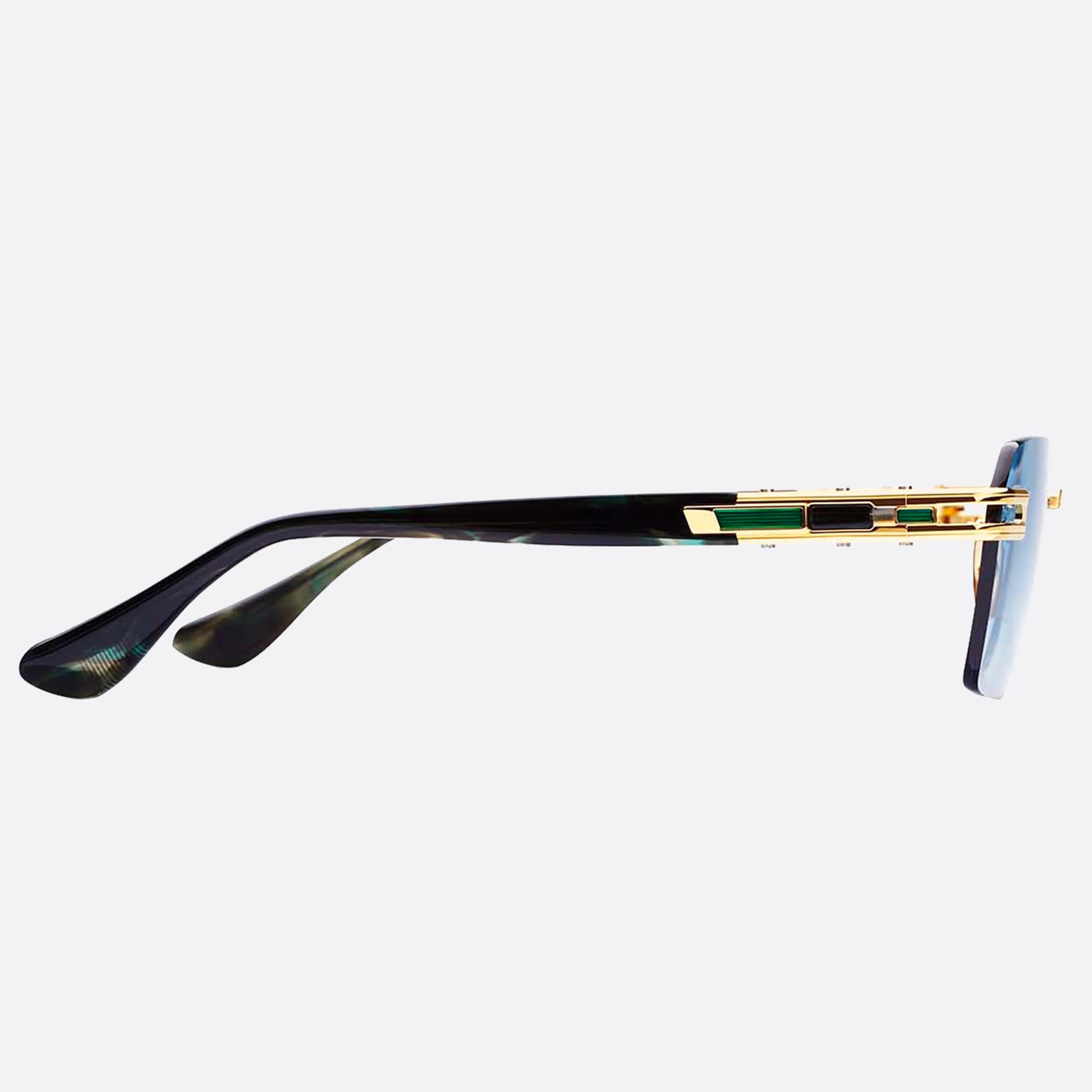 Dita 56mm Meta Evo One Yellow Geometric Unisex Sunglasses - Detail View