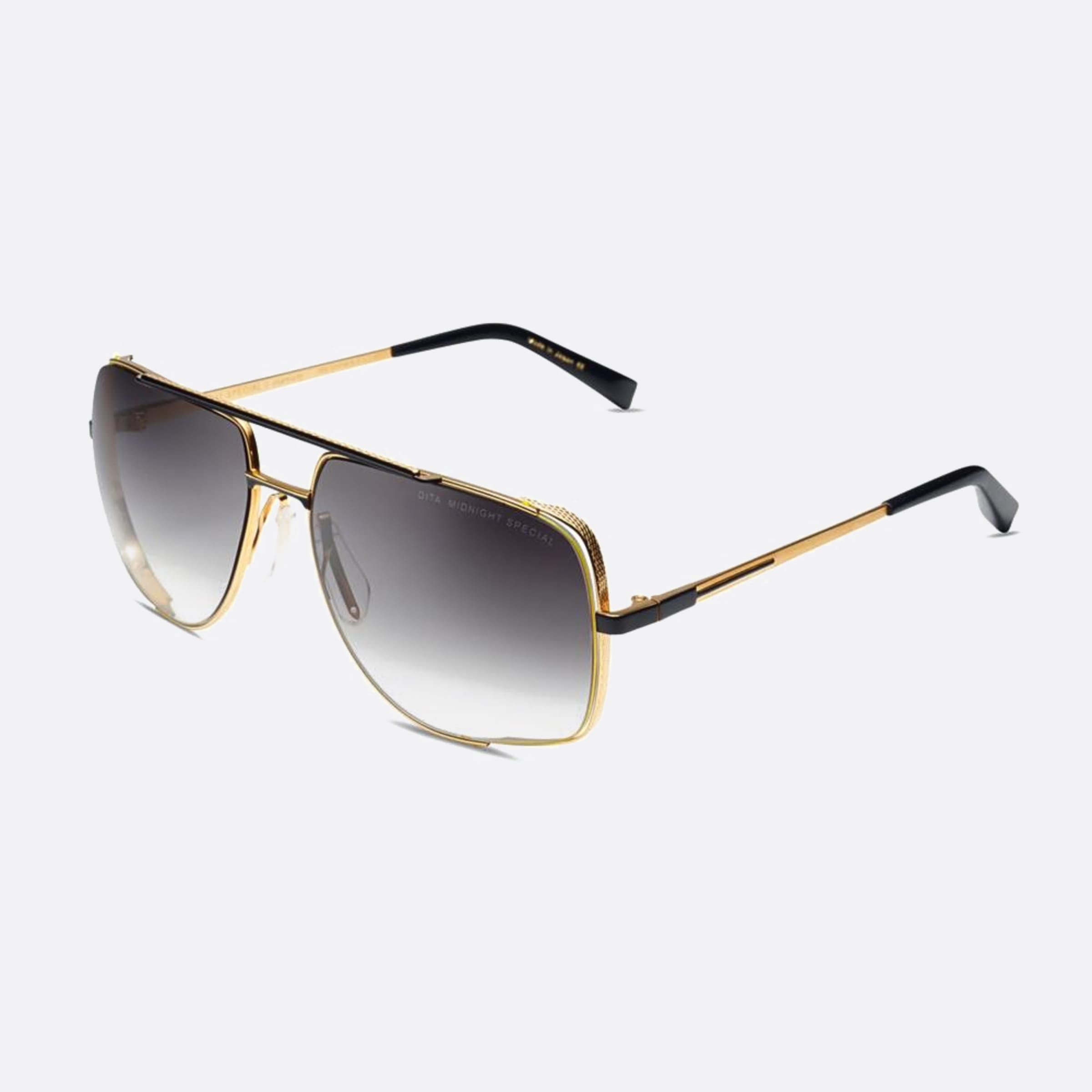 Dita 60mm Midnight Special Drx Blk Gld Gold Visor Unisex Sunglasses - Side View
