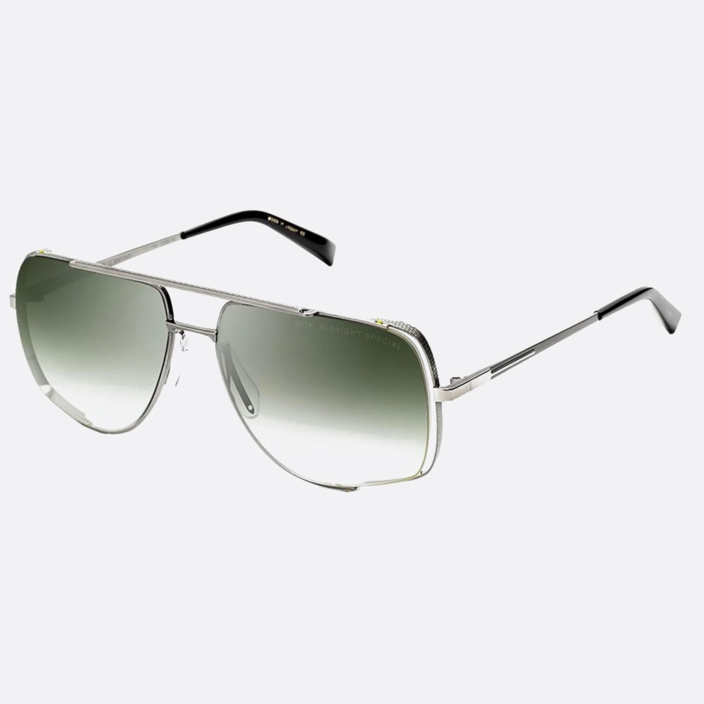 Dita 60mm Midnight Special Drx 2010a Silver Geometric Unisex Sunglasses - Side View