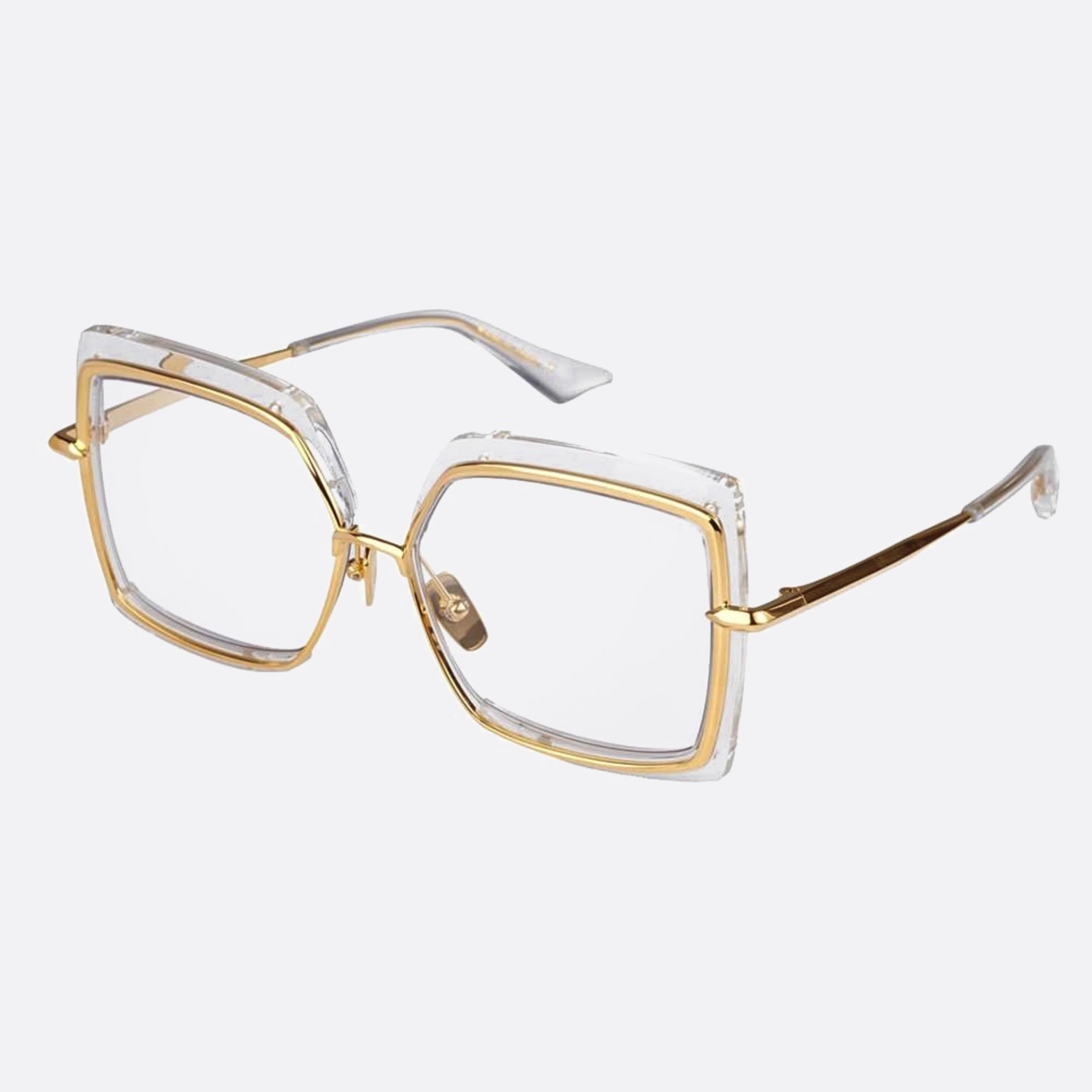 Dita 58mm Narcissus Transparent Butterfly Photochromic Unisex Sunglasses - Side View