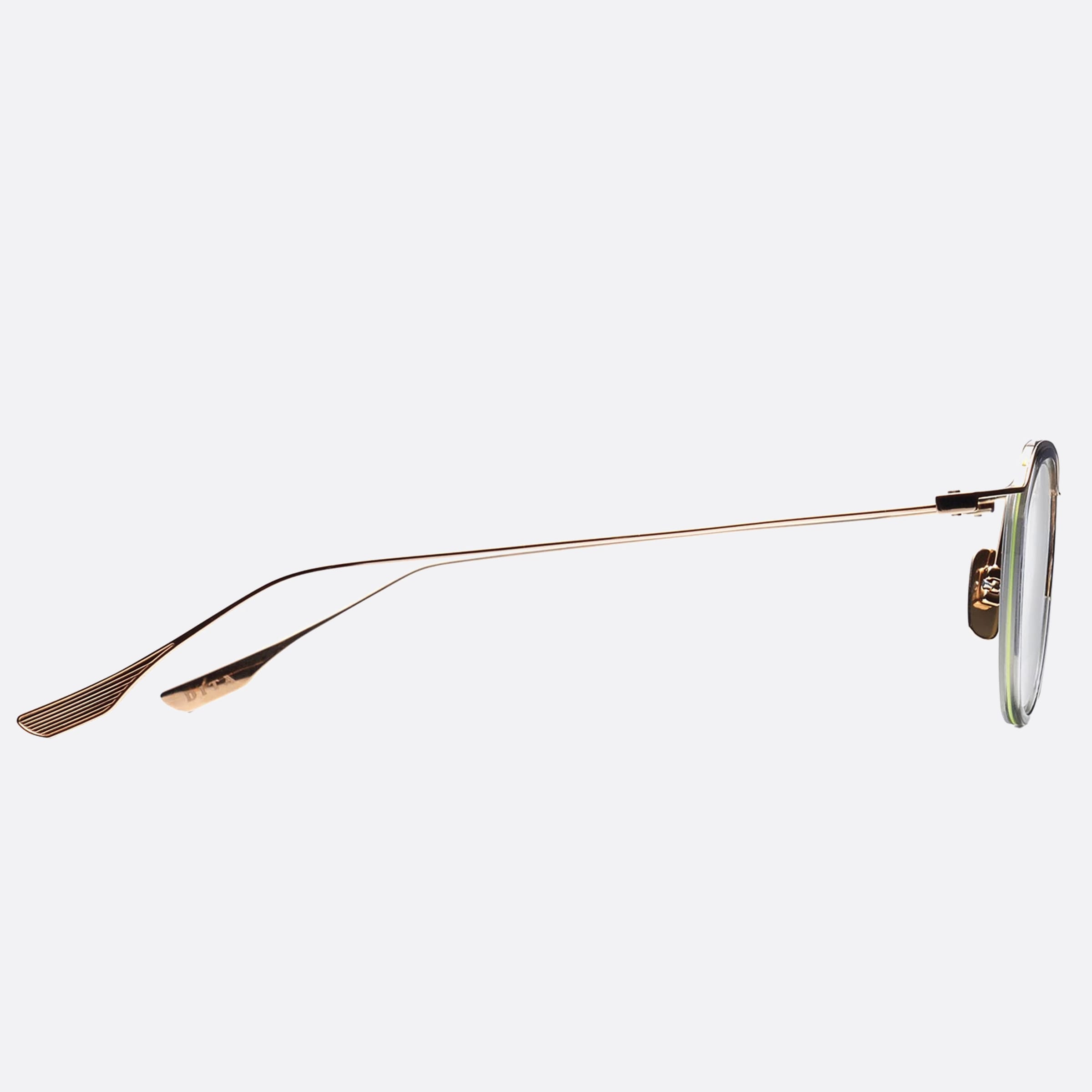 Dita 49mm Schema Two Silver Round Unisex Eyeglasses - Detail View