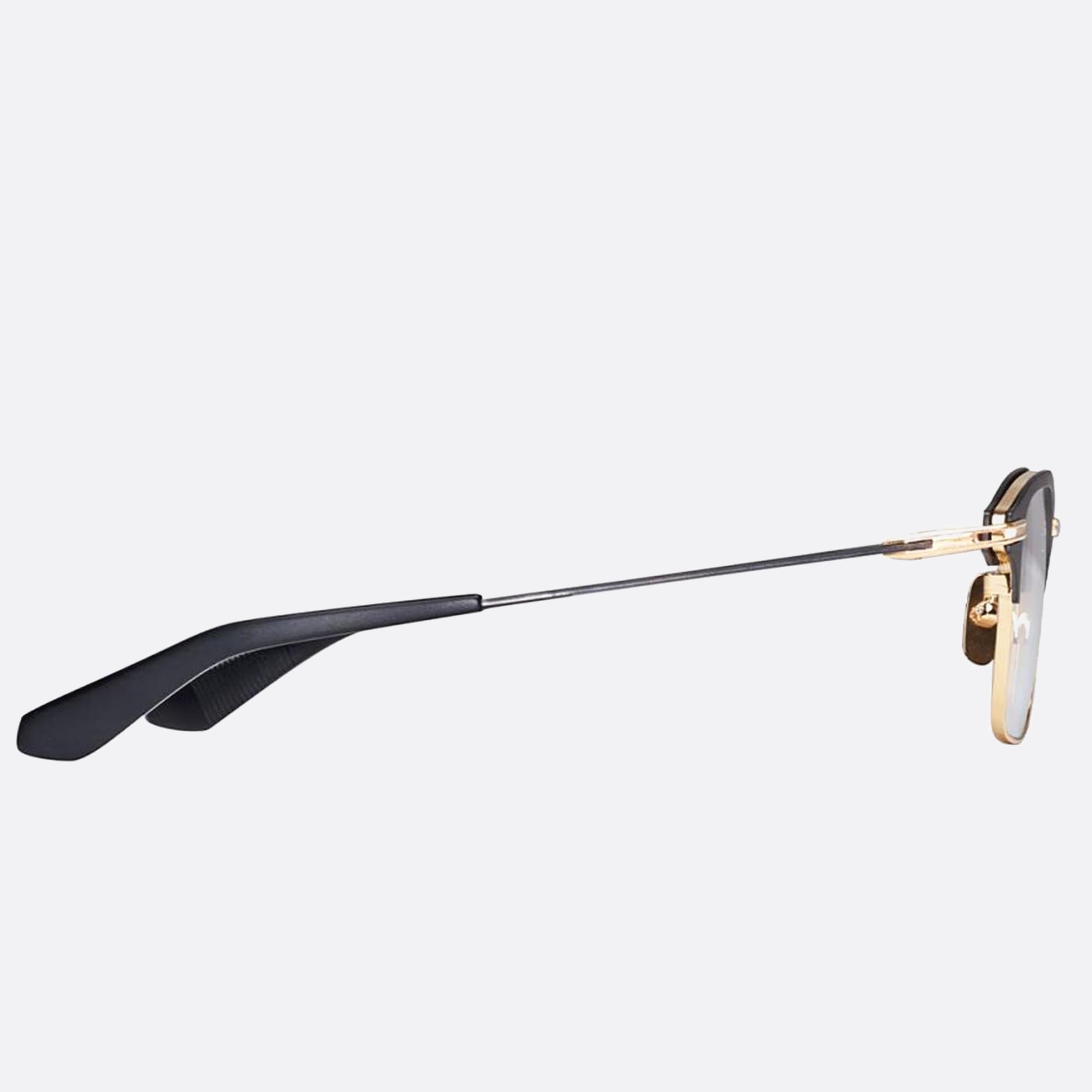 Dita 01mm Typographer Black Geometric Unisex Eyeglasses - Detail View