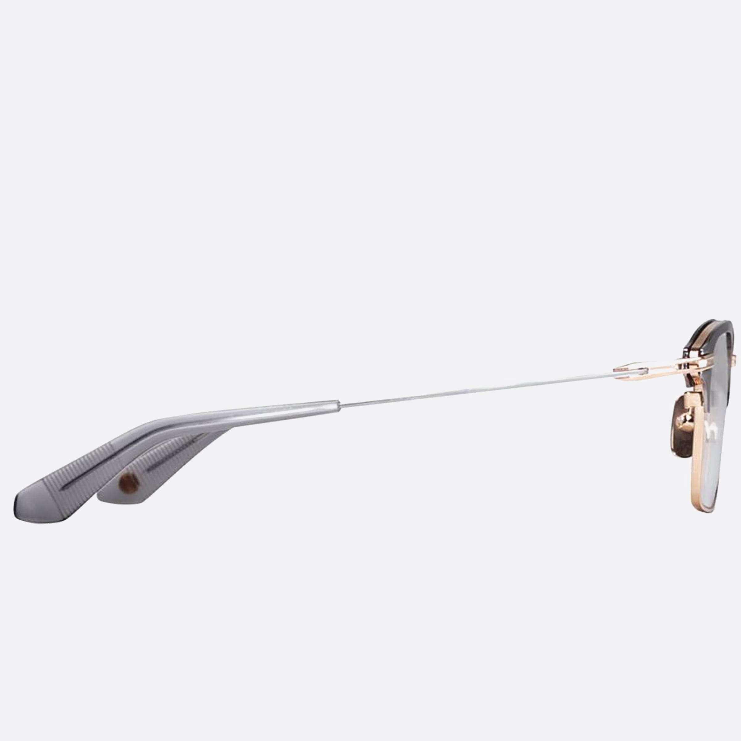 Dita 02mm Typographer Silver Geometric Unisex Eyeglasses - Detail View