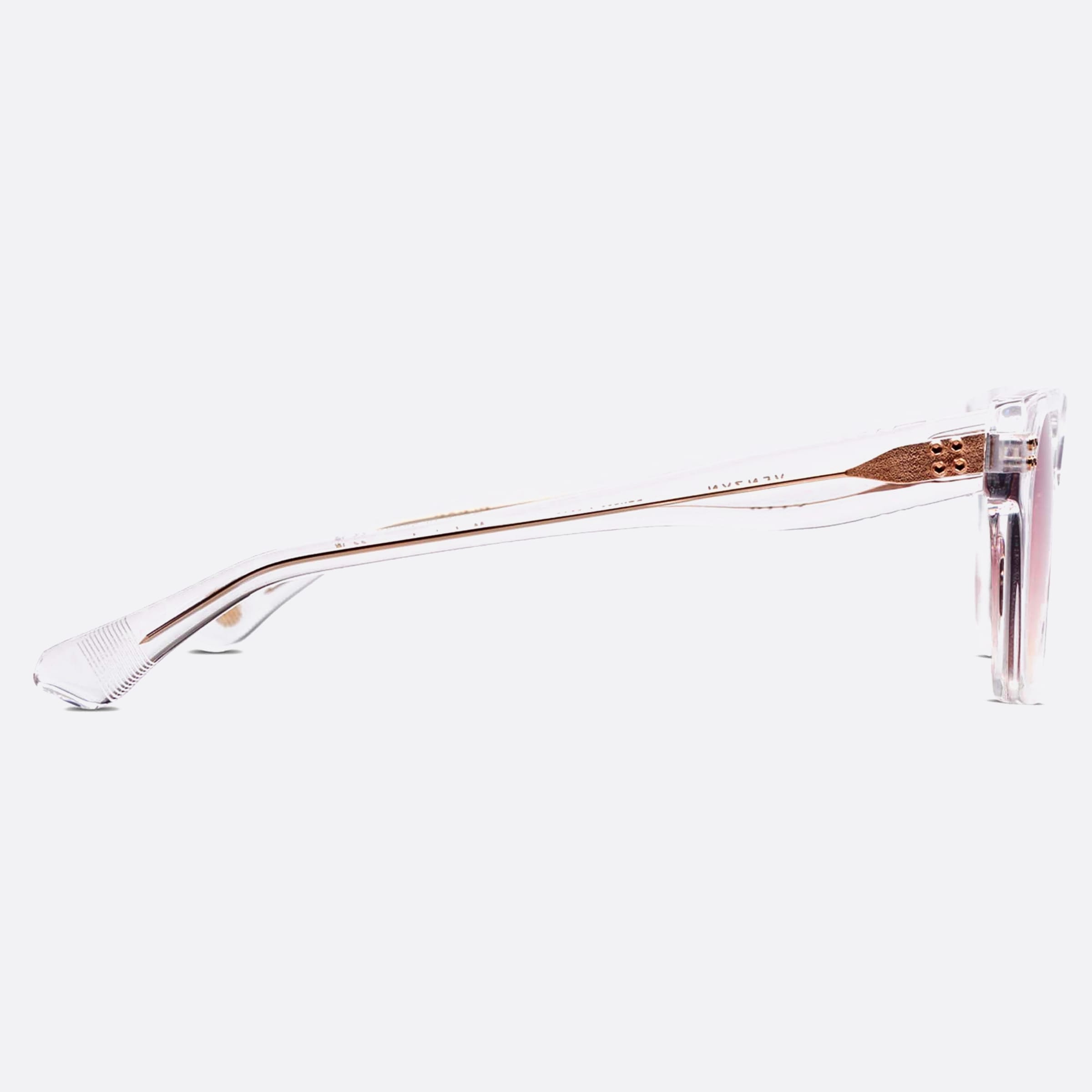 Dita 56mm Venzyn Sun Transparent Squared Unisex Sunglasses - Detail View