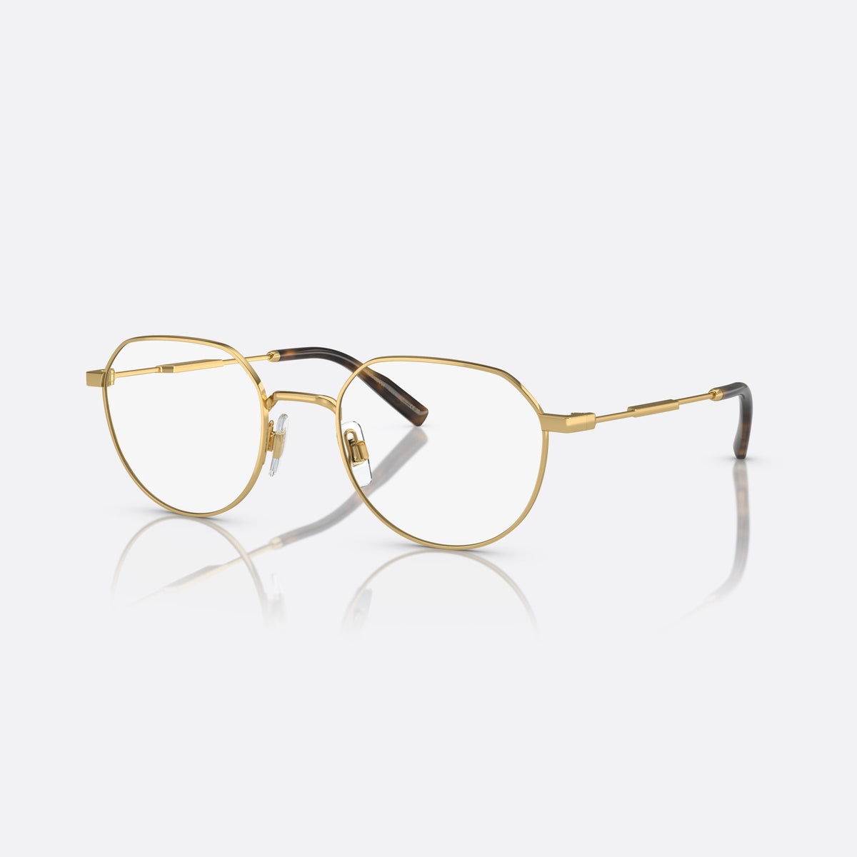 Rame ochelari de vedere Dolce & Gabbana DG 1349 02, rotunzi auriu, pentru bărbați, punte metalică simplă, ramă completă metalică