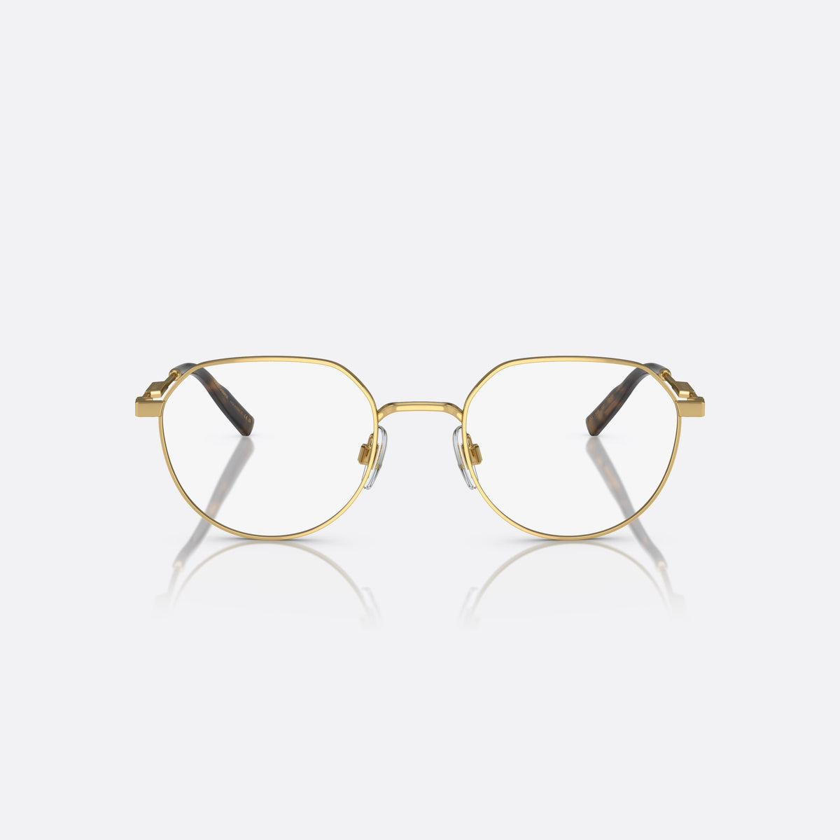 Rame ochelari de vedere Dolce & Gabbana DG 1349 02, rotunzi auriu, pentru bărbați, punte metalică simplă, ramă completă metalică, vedere din față