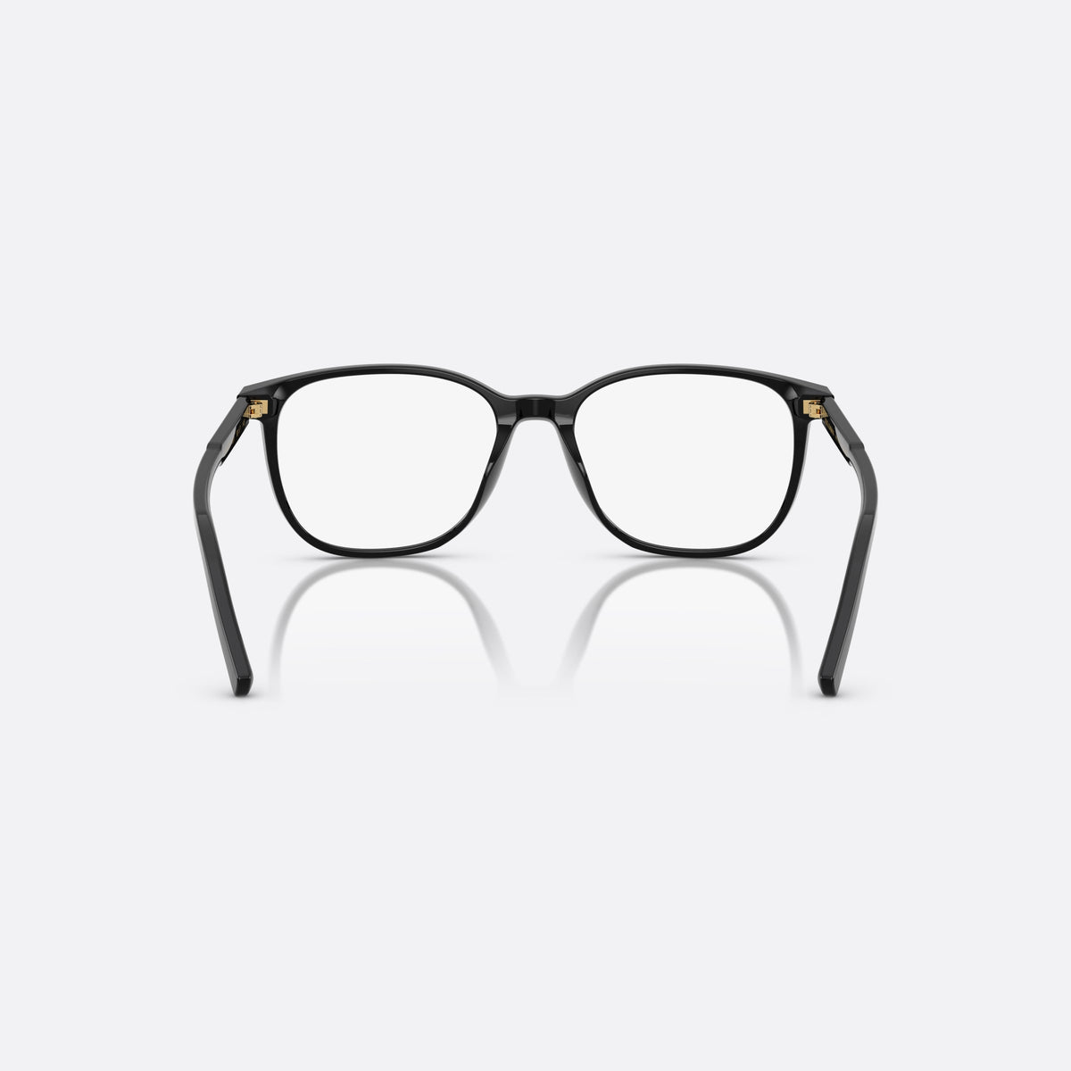 Dolce & Gabbana DG 3426 501 eyeglasses, black pantos frame for men, keyhole bridge, brand lettering on temples, full-rim front, back view