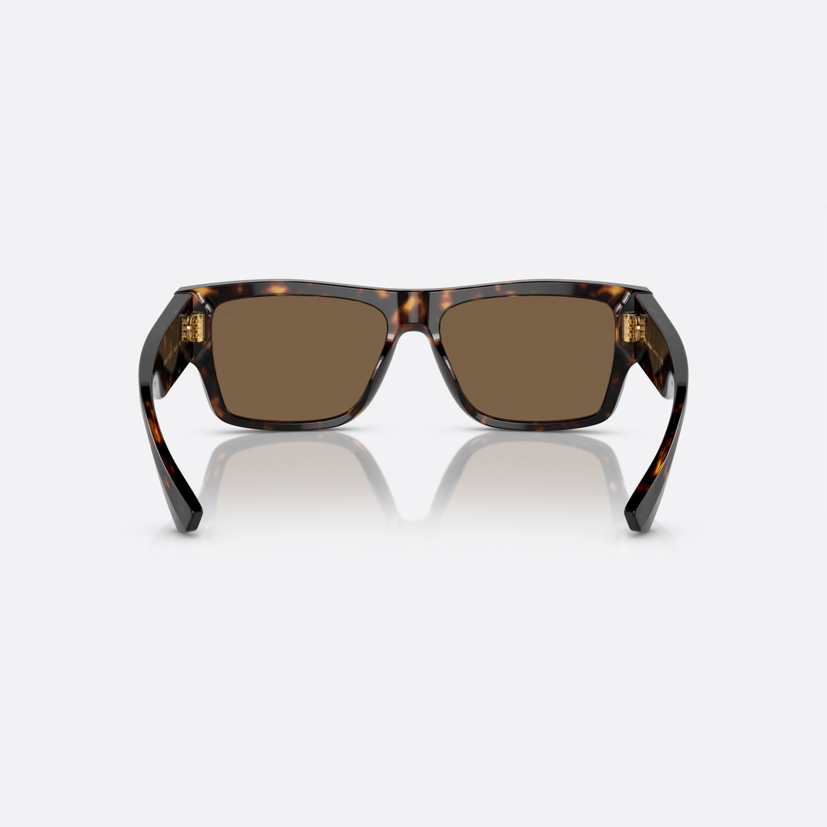 Ochelari de soare Dolce & Gabbana DG 4451 502/73, patrati havana, pentru bărbați, punte simplă, integrată în față, brațe late și plate, vedere din spate