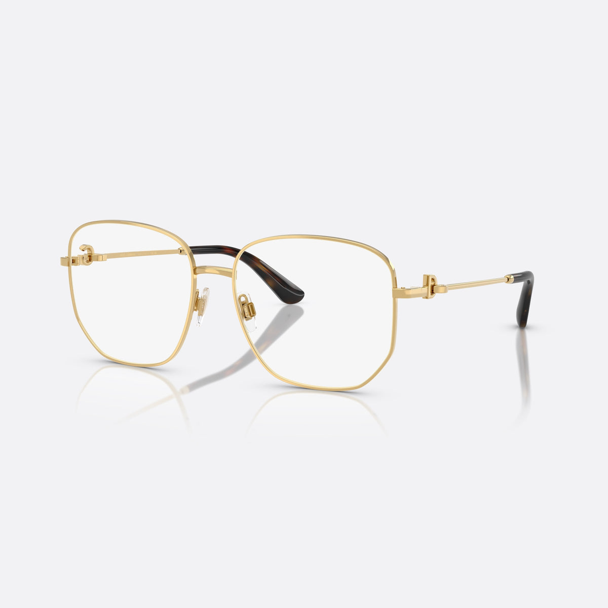 Rame ochelari de vedere Dolce & Gabbana DG1356 02, phantos auriu, pentru femei, punte metalică simplă, placă cu logo pe brațe