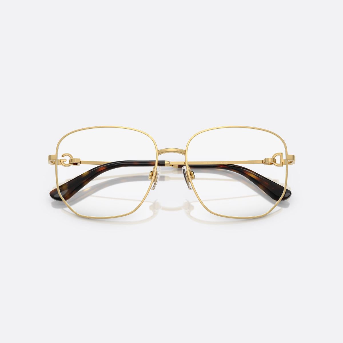 Rame ochelari de vedere Dolce & Gabbana DG1356 02, phantos auriu, pentru femei, punte metalică simplă, placă cu logo pe brațe, cu brațele pliate
