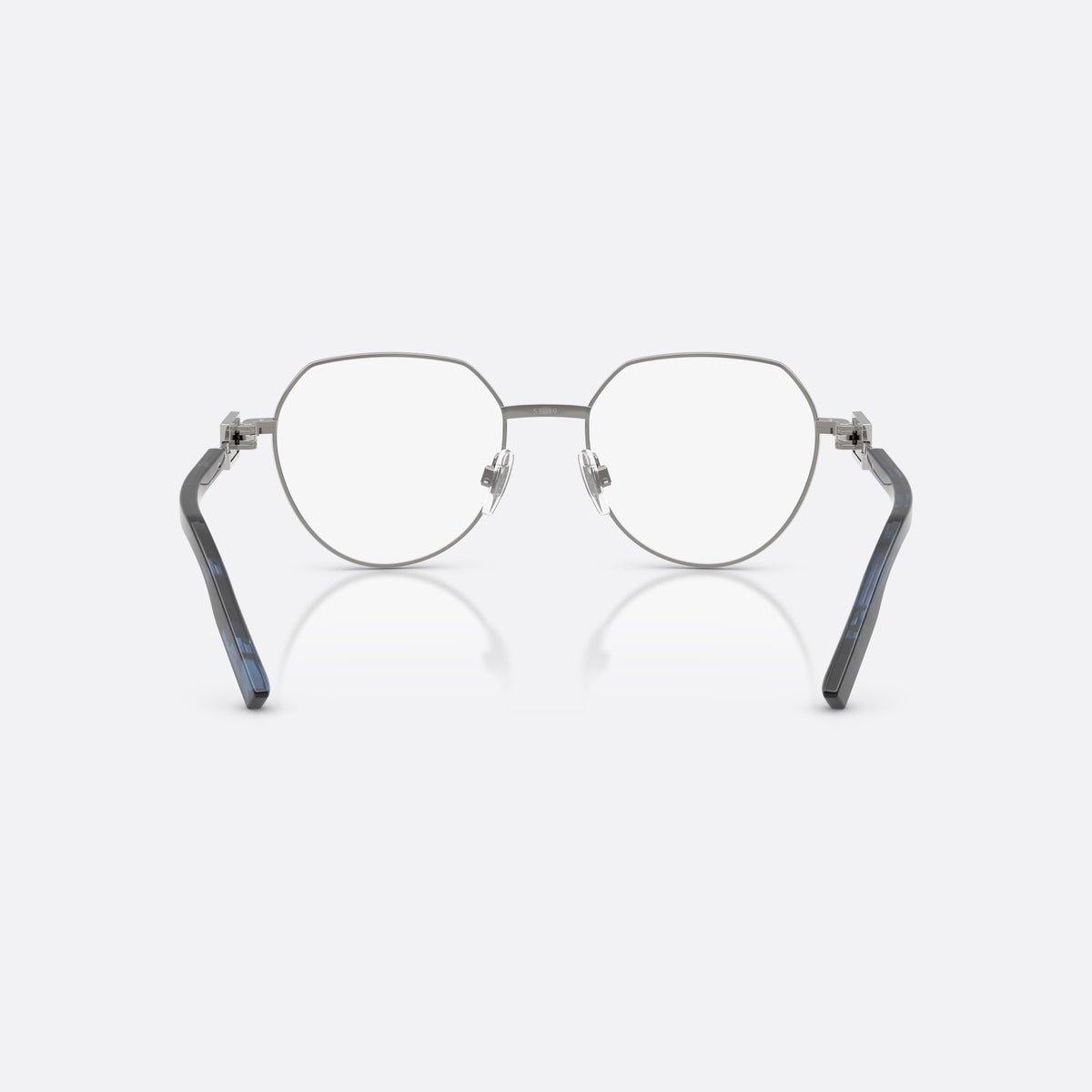 Rame ochelari de vedere Dolce & Gabbana DG1362 1349, phantos albastru, pentru bărbați, punte metalică simplă, placă cu logoul brandului pe braț, vedere din spate