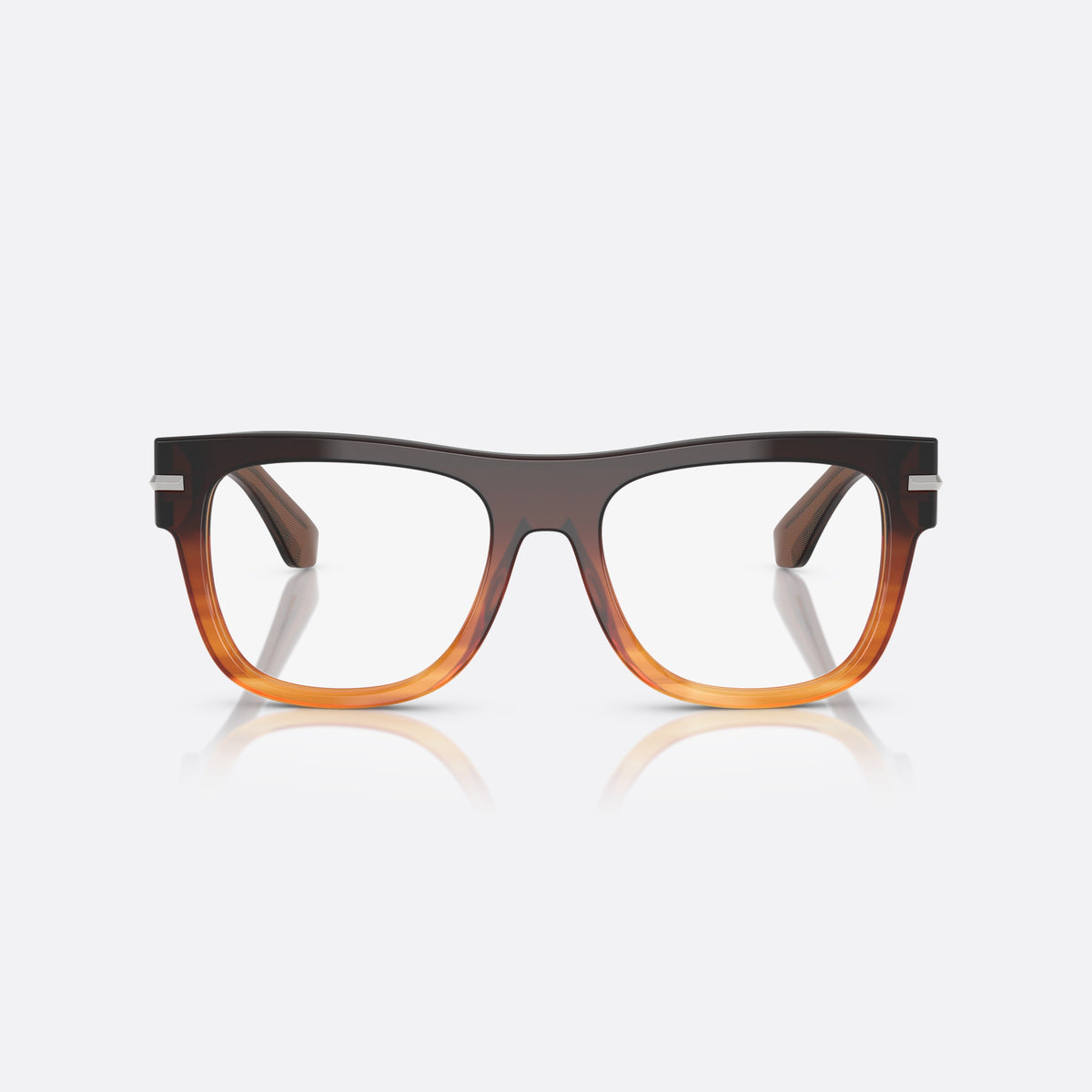 Rame ochelari de vedere Dolce & Gabbana DG3407 3486, patrati maro, pentru bărbați, punte simplă, integrată în ramă, ramă completă, vedere din față