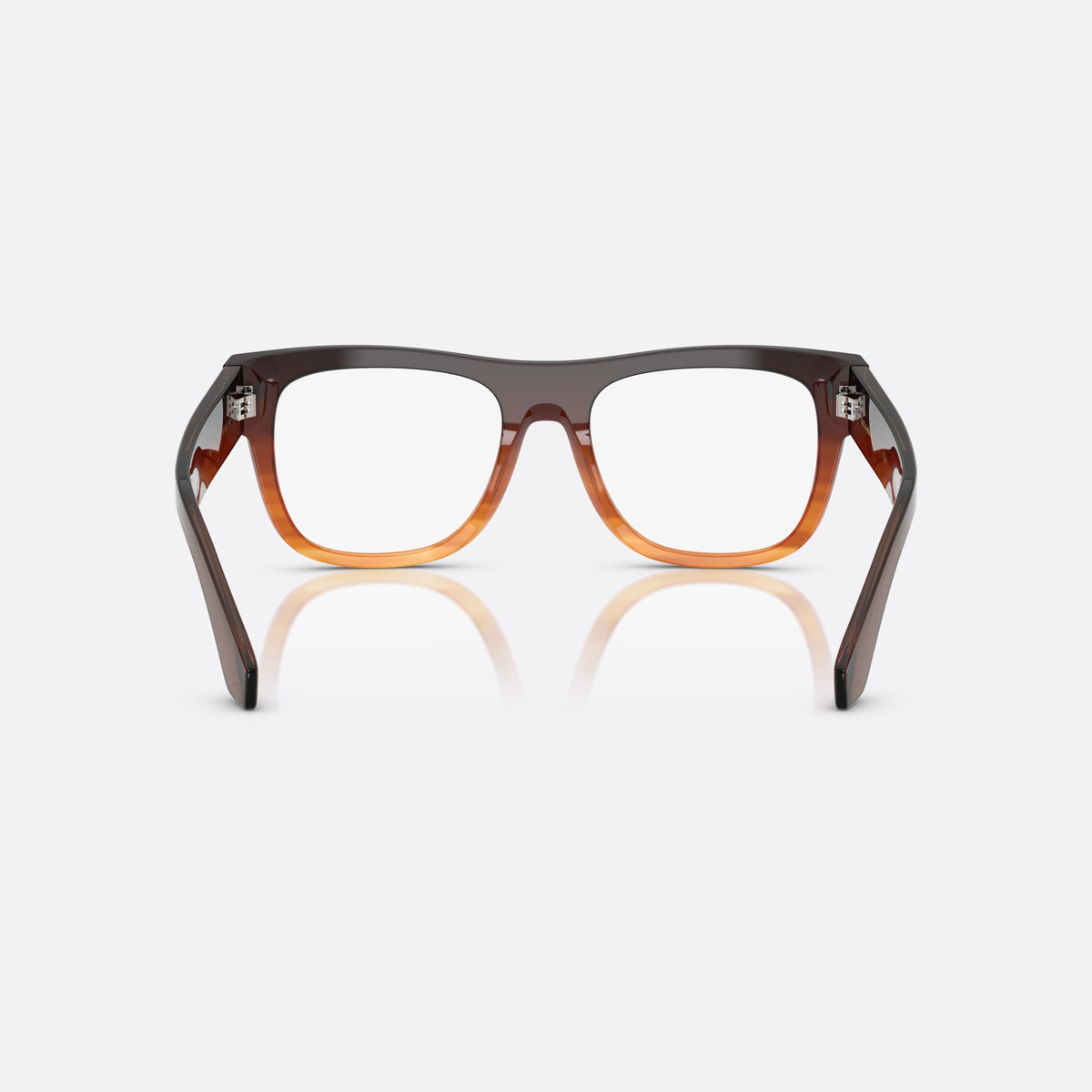 Rame ochelari de vedere Dolce & Gabbana DG3407 3486, patrati maro, pentru bărbați, punte simplă, integrată în ramă, ramă completă, vedere din spate