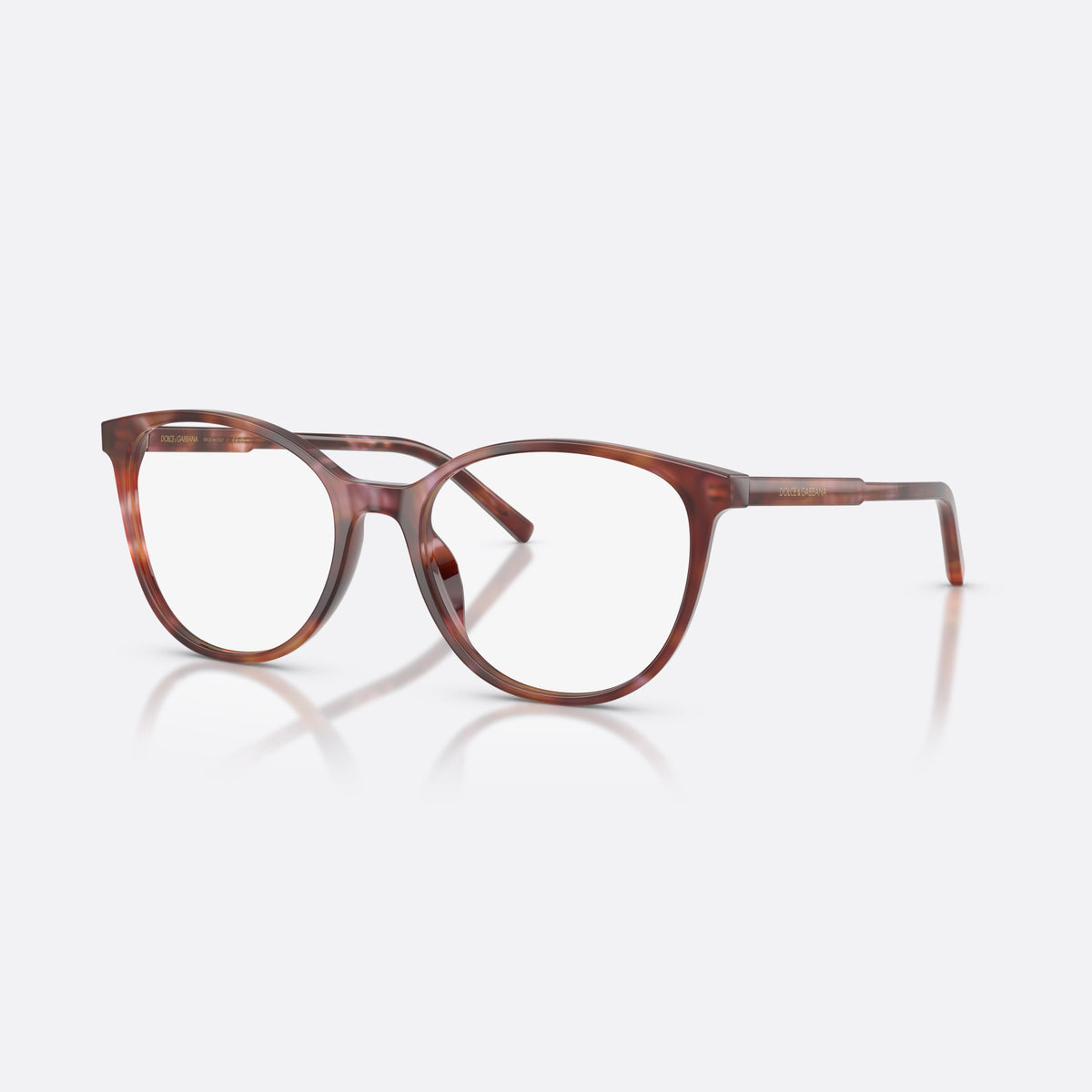 Rame ochelari de vedere Dolce & Gabbana DG3425 3444, fluture havana, pentru femei, punte dublă simplă, literele brandului pe brațe