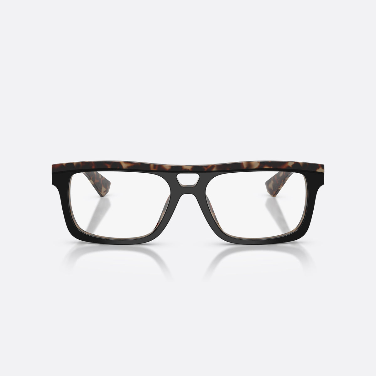 Rame ochelari de vedere Dolce & Gabbana DG3431 3417, rectangulari negru, pentru bărbați, punte keyhole, literele brandului pe brațe, ramă completă, vedere din față