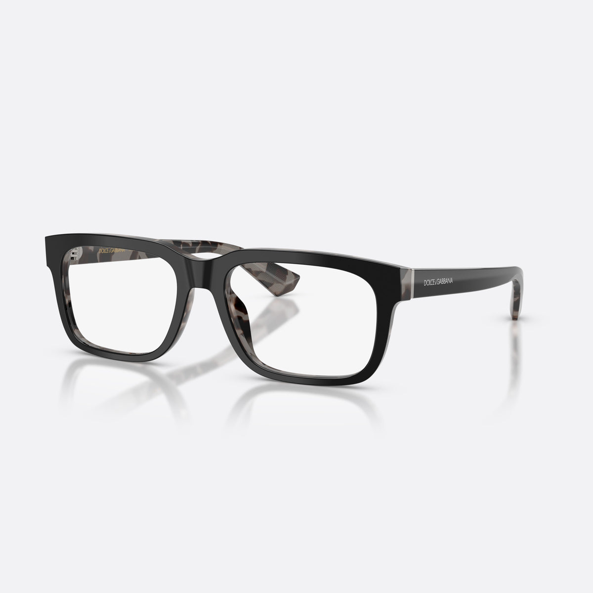 Rame ochelari de vedere Dolce & Gabbana DG3432 3403, rectangulari negru, pentru bărbați, punte simplă, literele brandului pe brațe, ramă completă