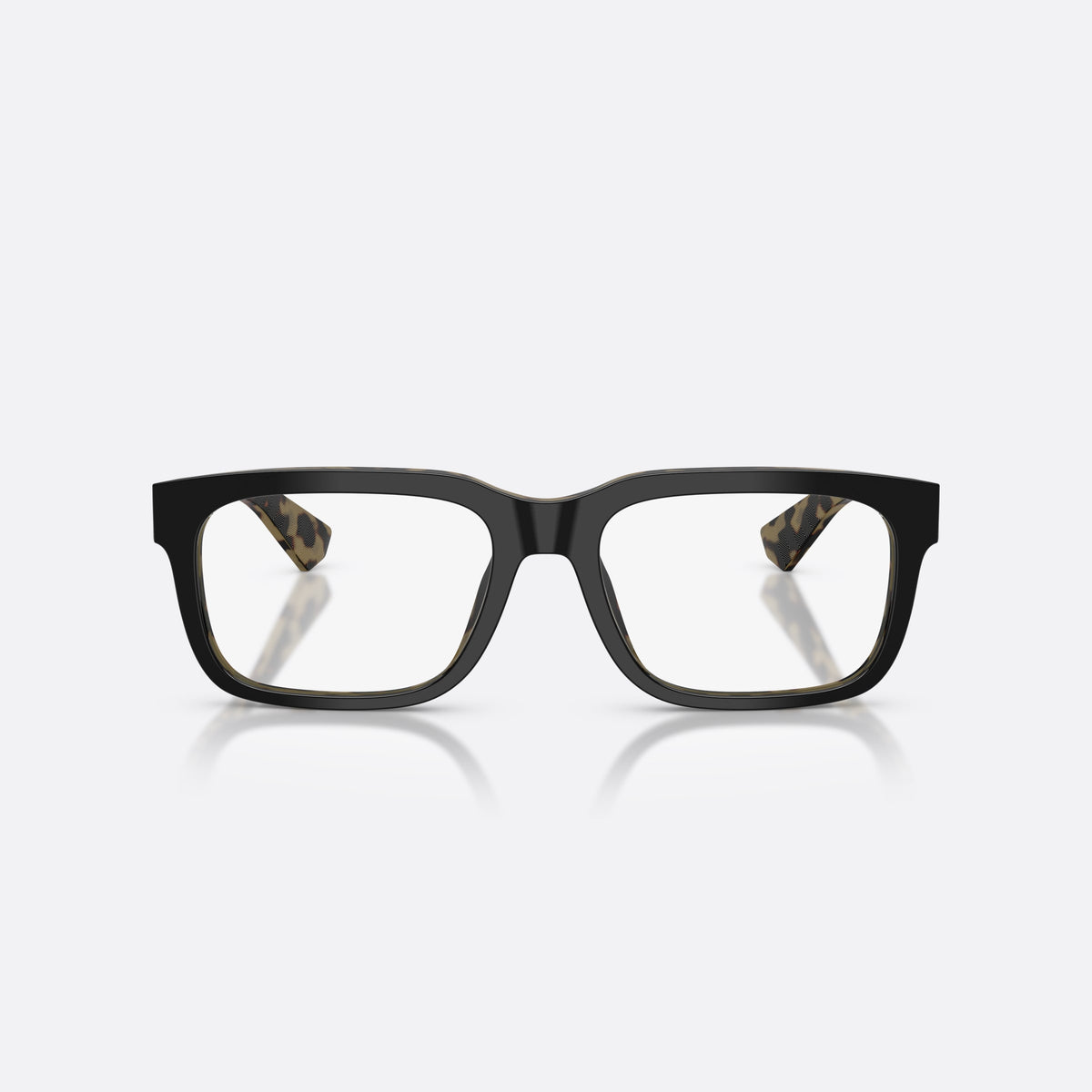 Rame ochelari de vedere Dolce & Gabbana DG3432 3404, rectangulari negru, pentru bărbați, punte simplă integrată, literele brandului pe brațe, vedere din față