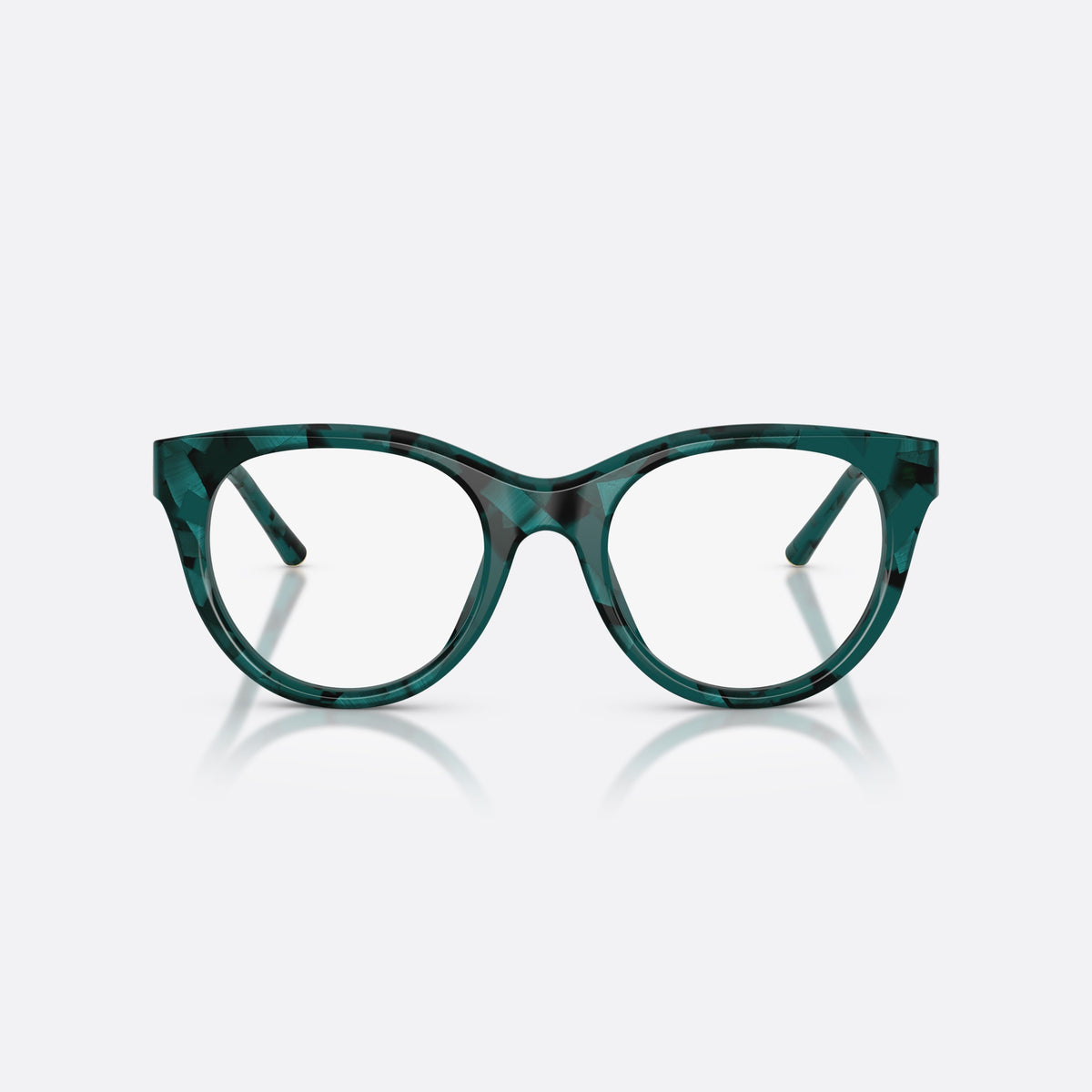 Rame ochelari de vedere Dolce & Gabbana DG3433 3460, phantos verde, pentru femei, punte keyhole, literele brandului pe brațe, ramă completă, vedere din față