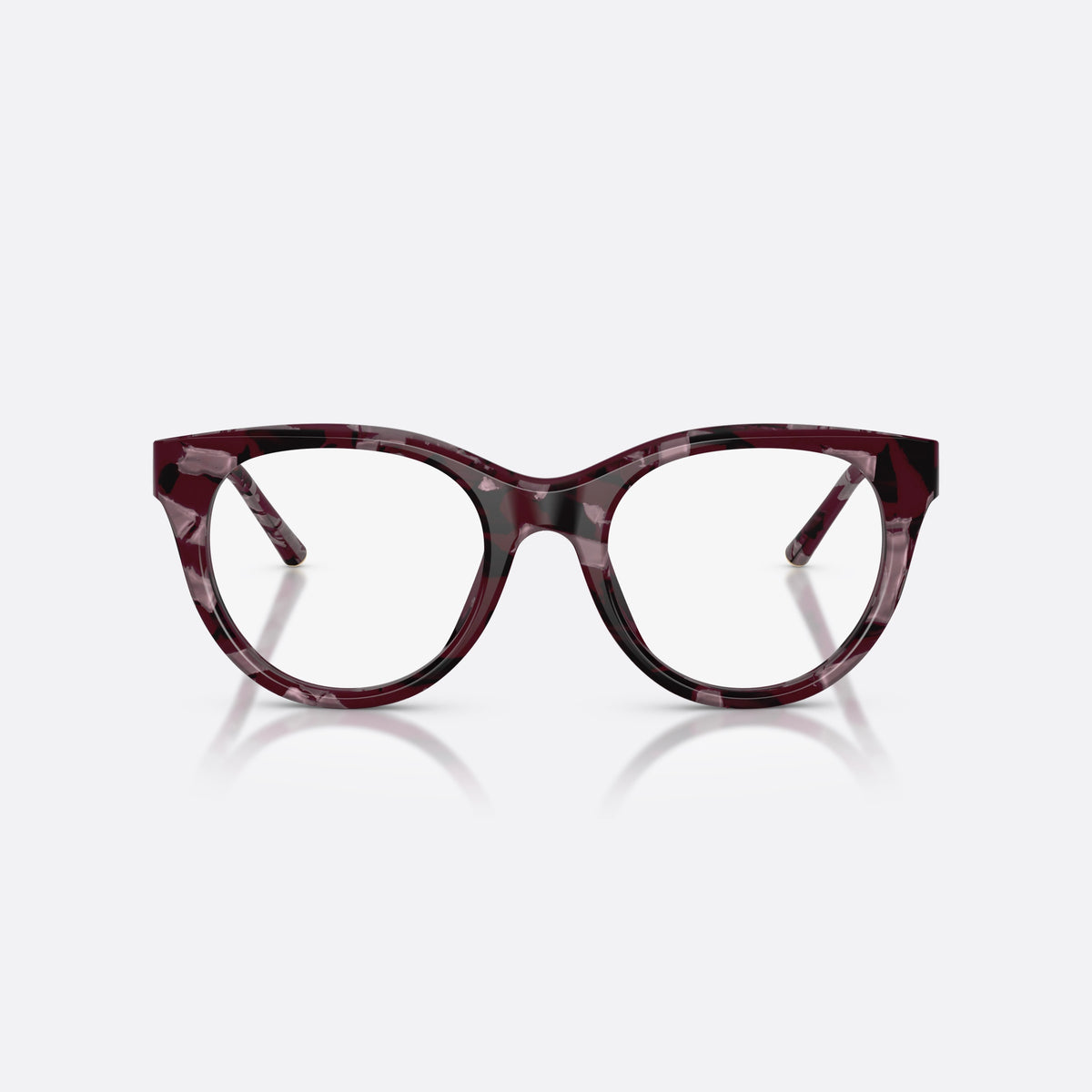 Dolce & Gabbana DG3433 3464 eyeglasses, violet phantos frame for women, plain bridge, brand lettering on temples, full rim, front view