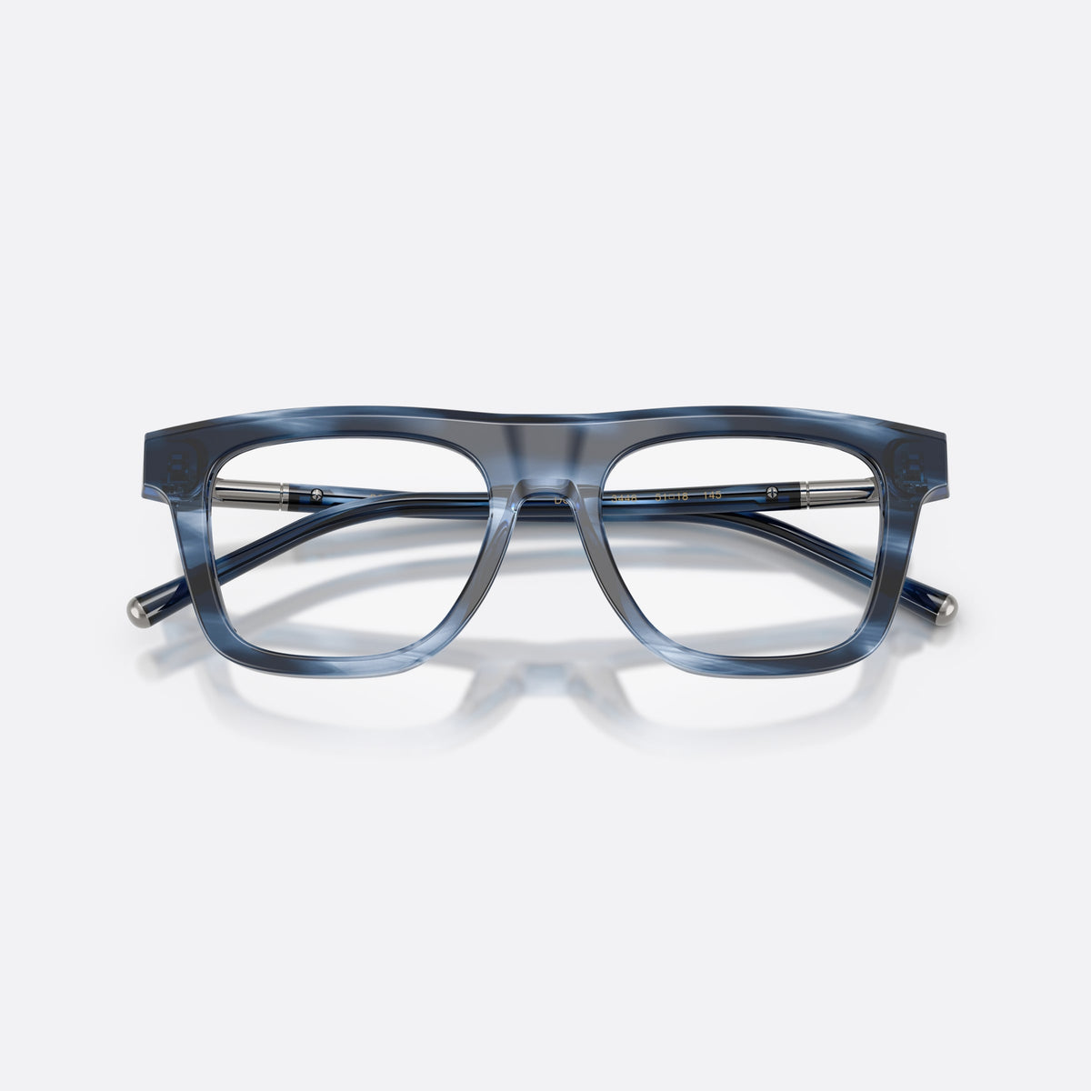 Rame ochelari de vedere Dolce & Gabbana DG3434 3448, patrati albastru, pentru bărbați, punte dublă simplă, brațe subțiri, conice, ramă completă, cu brațele pliate