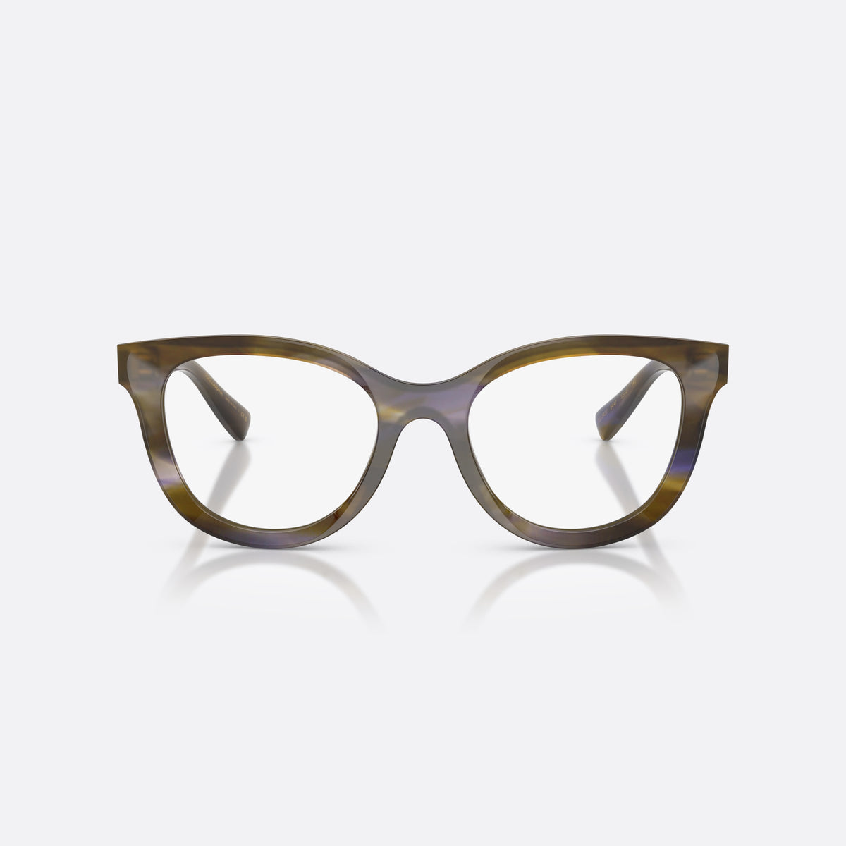 Rame ochelari de vedere Dolce & Gabbana DG3437 3447, phantos verde, pentru femei, punte simplă din acetat, literele brandului pe brațe, vedere din față