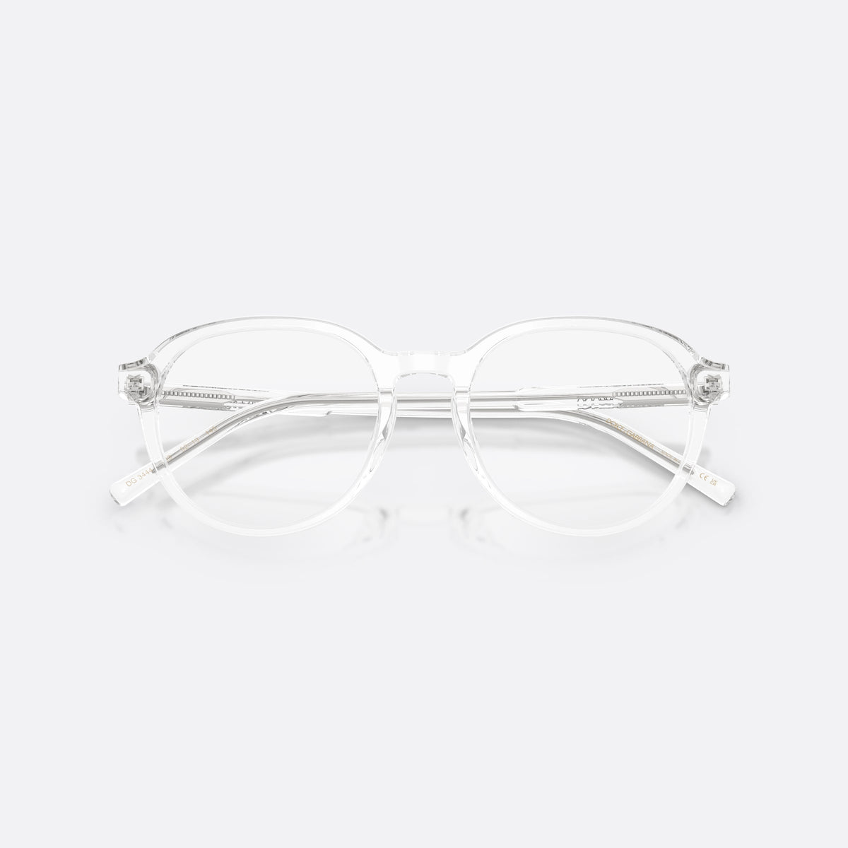 Rame ochelari de vedere Dolce & Gabbana DG3444 3133, phantos transparent, pentru bărbați, literele brandului pe brațe, brațe subțiri drepte, cu brațele pliate