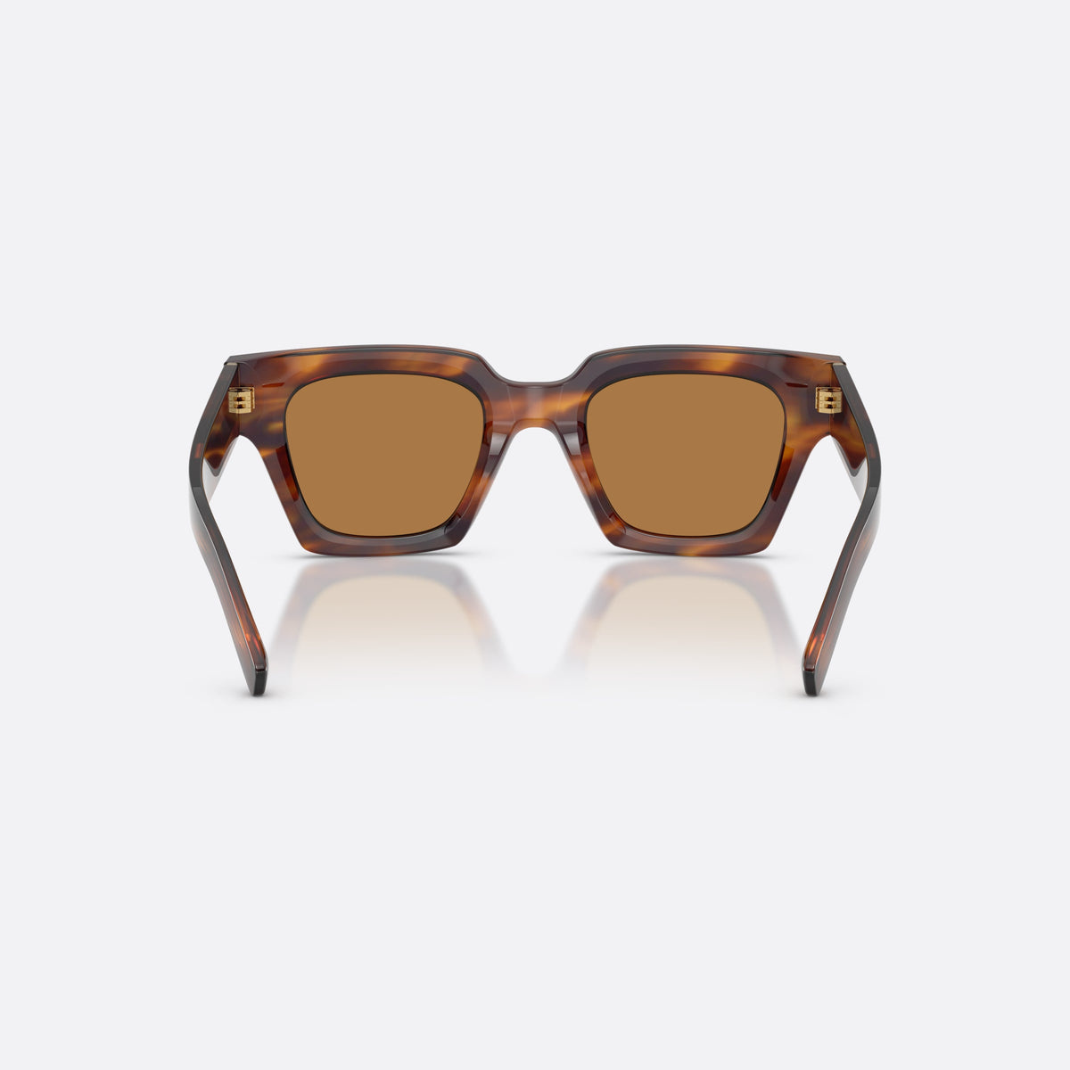 Ochelari de soare Dolce & Gabbana DG4413 306373, patrati havana, pentru bărbați, punte simplă, litere ale brandului pe braț, ramă completă, vedere din spate