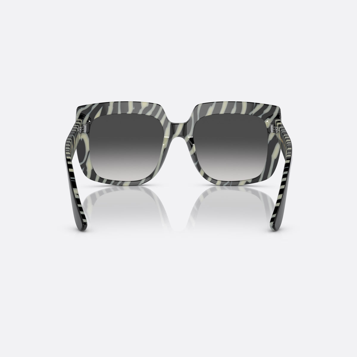Ochelari de soare Dolce & Gabbana DG4414 3372/8G, patrati negru, pentru femei, punte simplă, integrată în ramă, ramă completă, vedere din spate