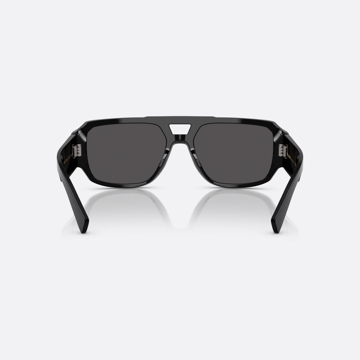 Dolce & Gabbana DG4482 501/87 sunglasses, black pilot frame for men, double bridge with trapezoid cutout, full-rim frame, back view
