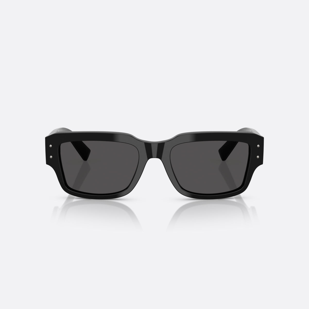 Dolce & Gabbana DG4483 501/87 sunglasses, black square frame for men, keyhole bridge, brand lettering on temples, full-rim frame
