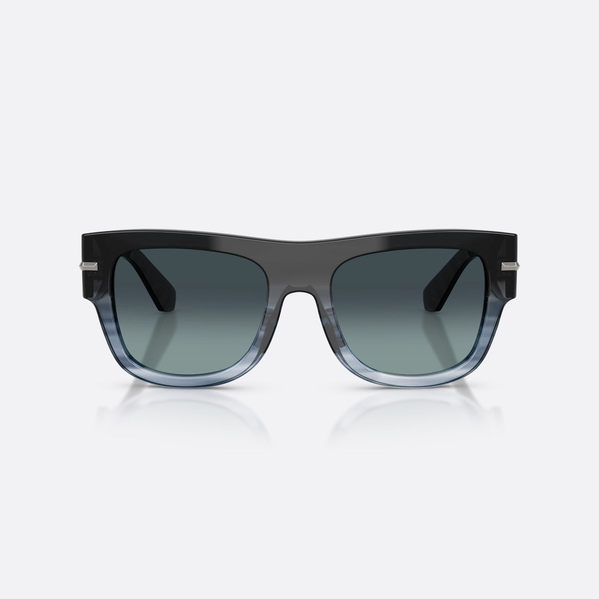 Ochelari de soare Dolce & Gabbana DG4484 348519, patrati albastru, pentru bărbați, punte simplă, literele brandului pe brațe, ramă completă, vedere din față
