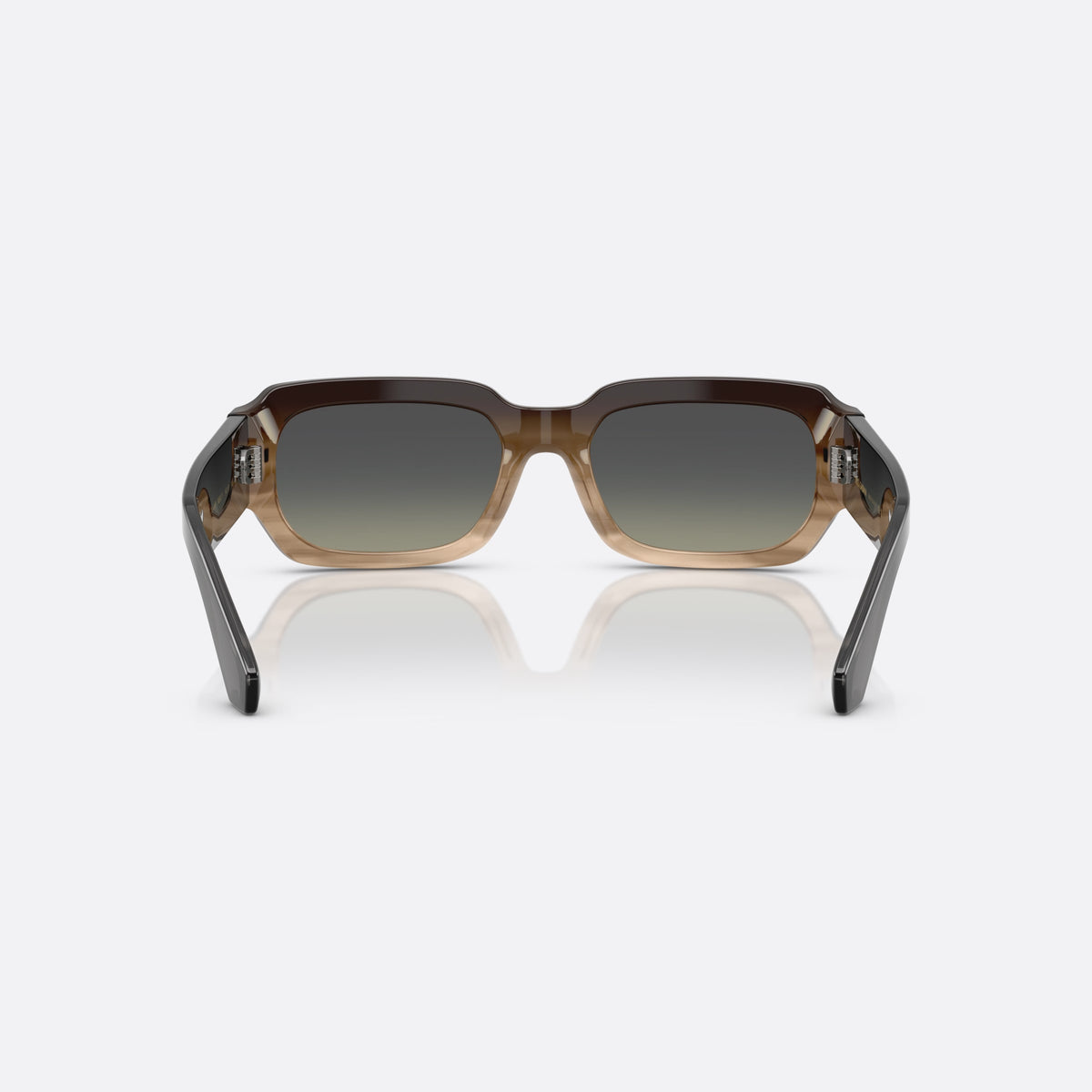 Ochelari de soare Dolce & Gabbana DG4485 348411, rectangulari gri, pentru bărbați, punte simplă, integrată în ramă, ramă completă, vedere din spate
