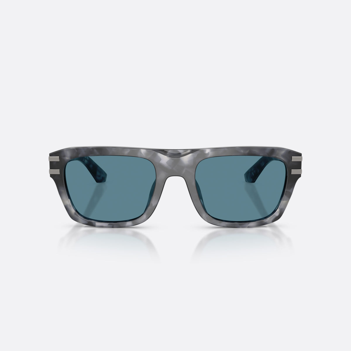 Dolce & Gabbana DG4496 3445/1 sunglasses, havana rectangle frame for men, plain double-arch bridge, brand lettering on temples, front view