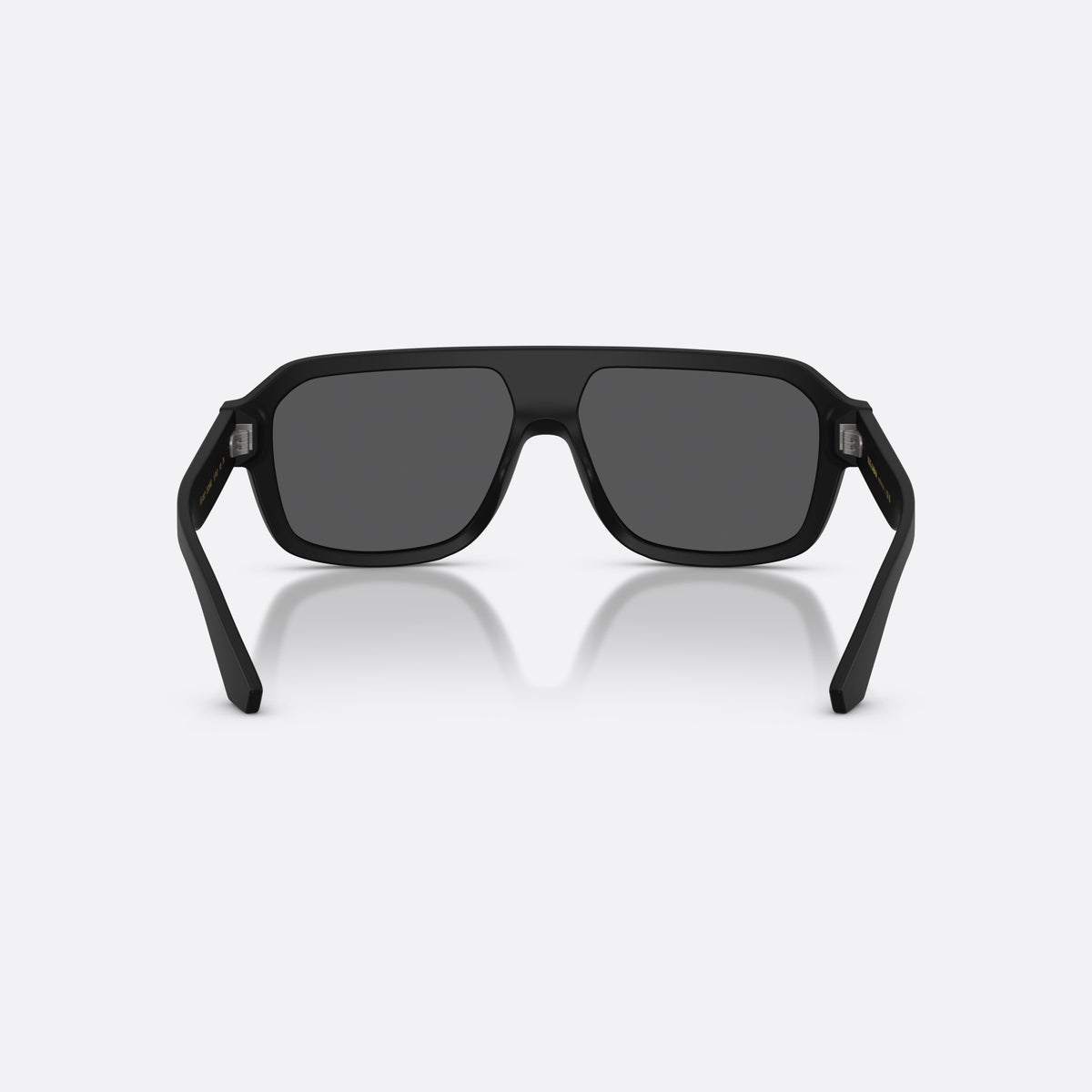 Ochelari de soare Dolce & Gabbana DG4507 25256G, pilot negru, pentru bărbați, punte simplă, logo al brandului pe braț, ramă completă, vedere din spate
