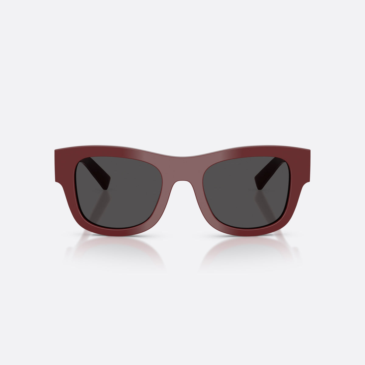 Dolce & Gabbana DG4509 309187 sunglasses, red square frame for men, plain bridge, integrated into frame, full-rim frame, front view